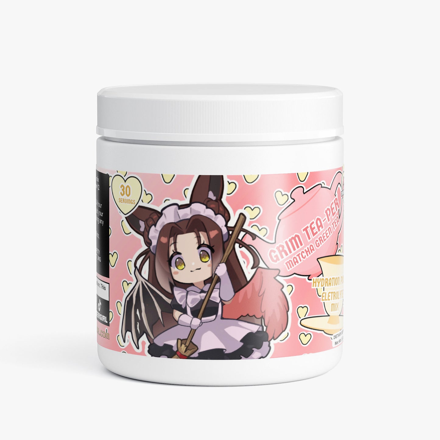 CrypticBunni - Grim Tea-per Hydration Powder (Matcha Green Tea)