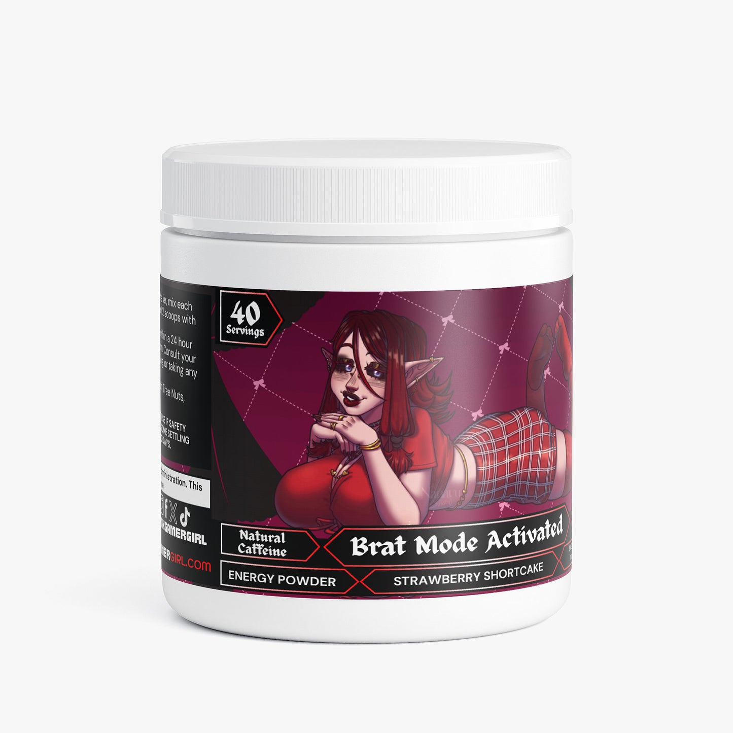 VooDoo Darlin - Brat Mode Activated Energy Powder (Strawberry Shortcake)