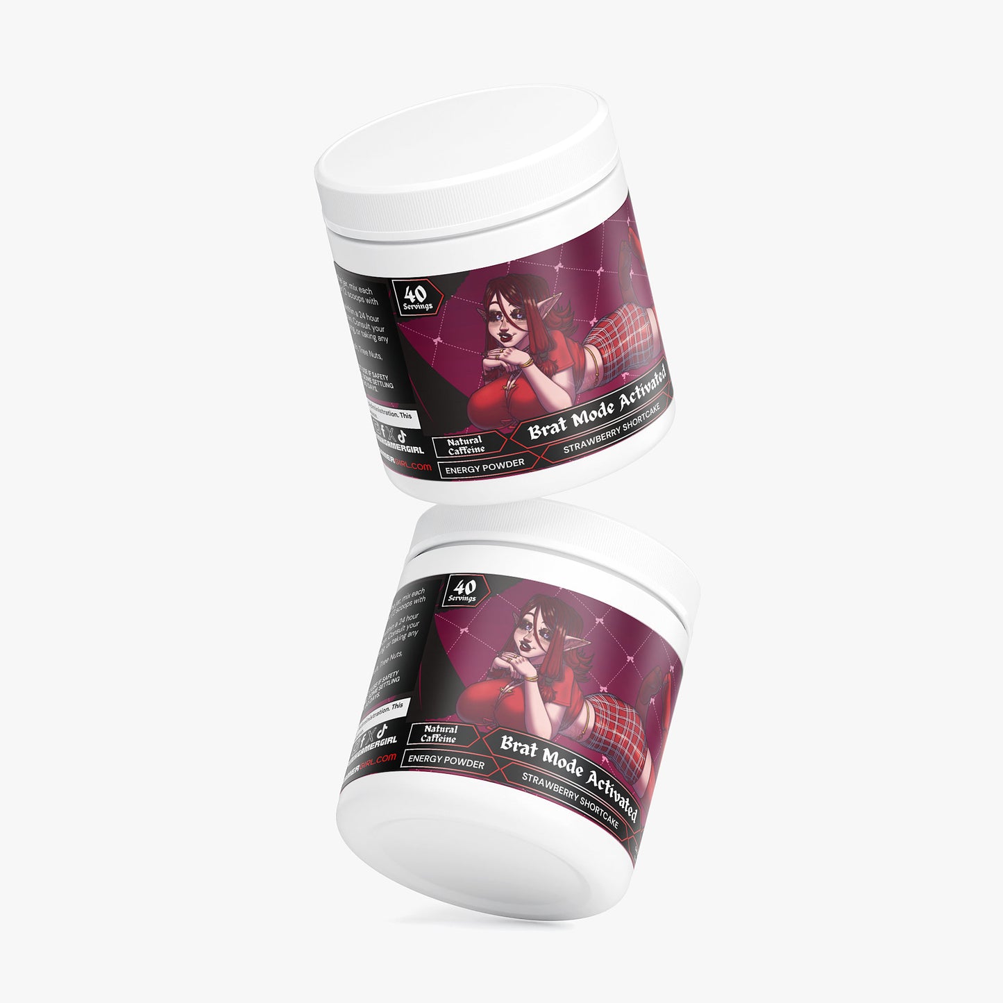 VooDoo Darlin - Brat Mode Activated Energy Powder (Strawberry Shortcake)