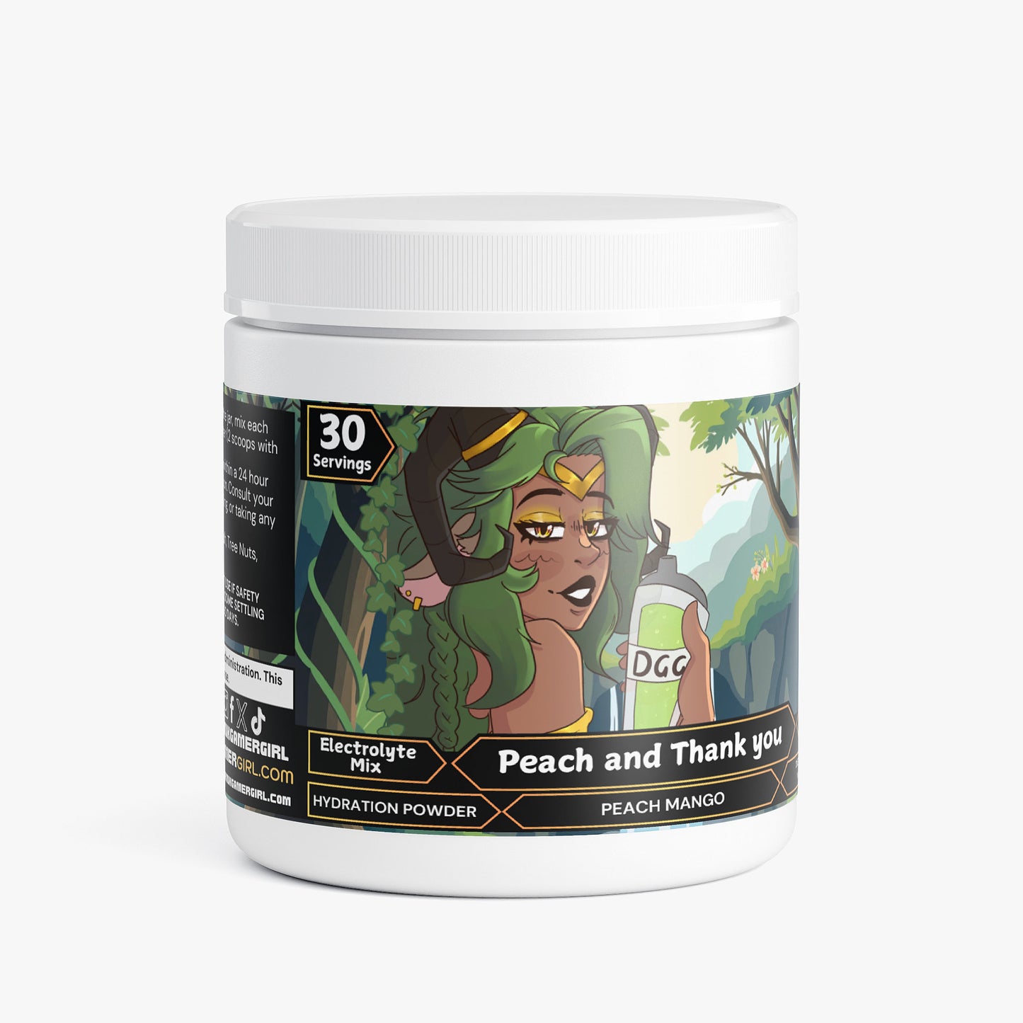 AvaleaAudio - Peach and Thank you Hydration Powder (Peach Mango)