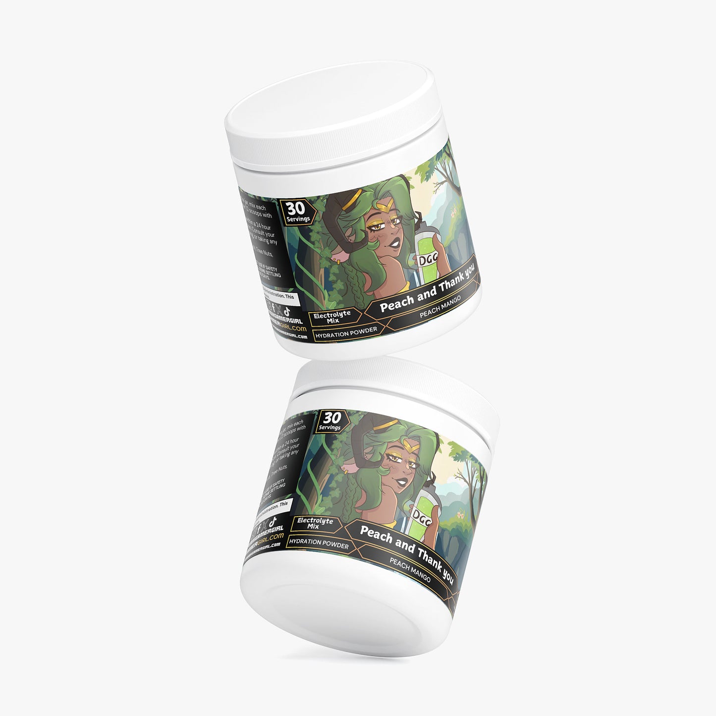 AvaleaAudio - Peach and Thank you Hydration Powder (Peach Mango)
