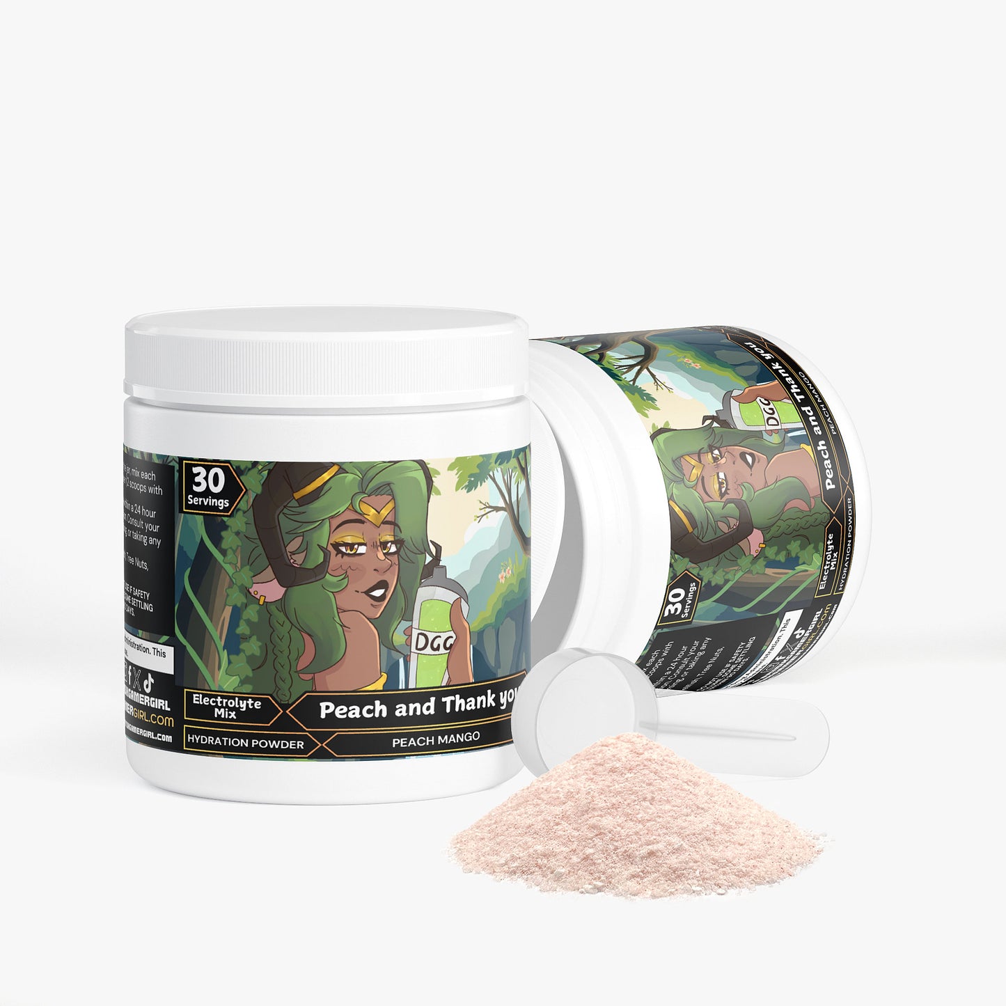 AvaleaAudio - Peach and Thank you Hydration Powder (Peach Mango)