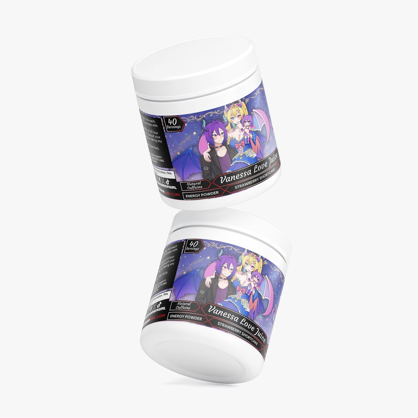 Vanessa VTuber - Vanessa Love Juice Energy Powder (Strawberry Shortcake)