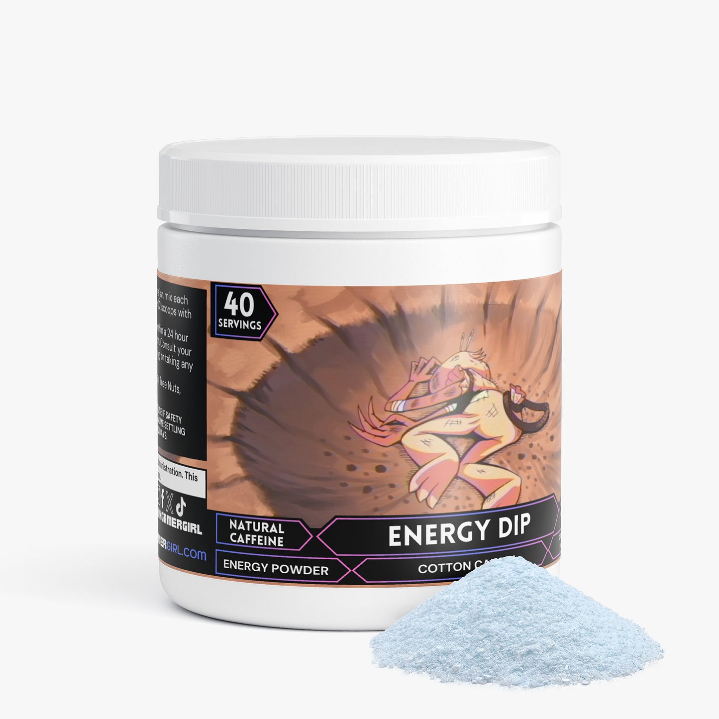 Durp Reflex - Energy Dip Energy Powder (Cotton Candy)