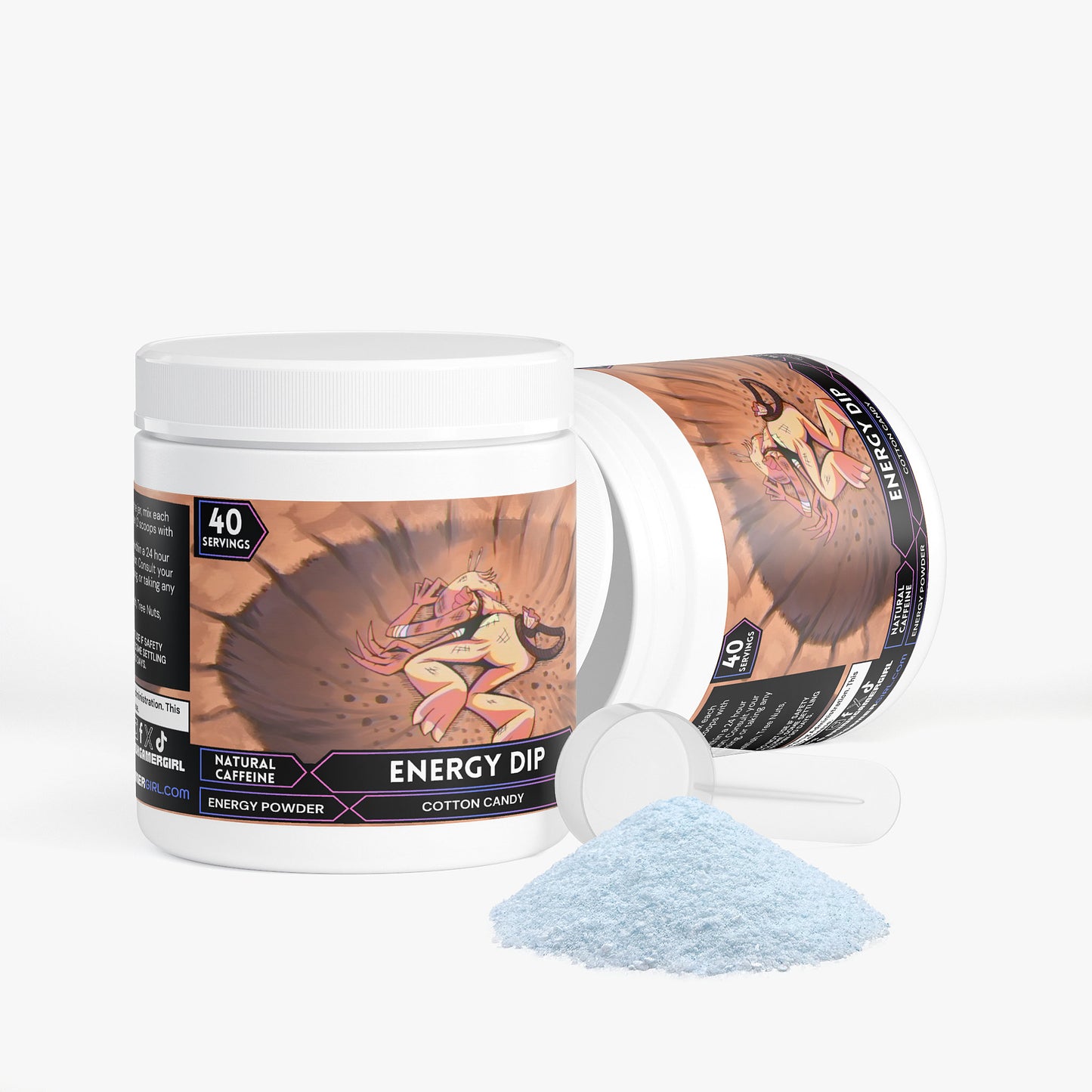 Durp Reflex - Energy Dip Energy Powder (Cotton Candy)