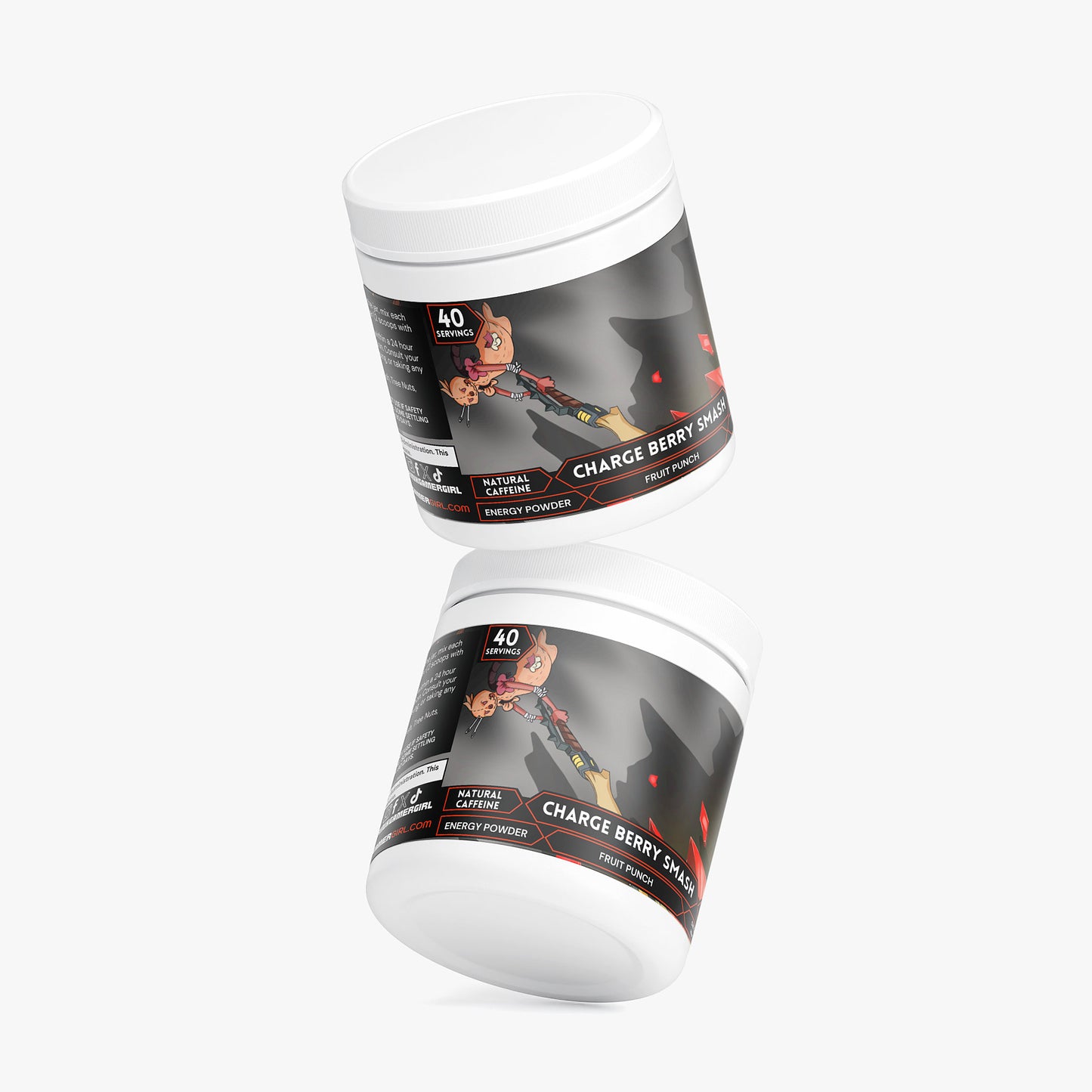 Durp Reflex - Charge Berry Smash Energy Powder (Fruit Punch)