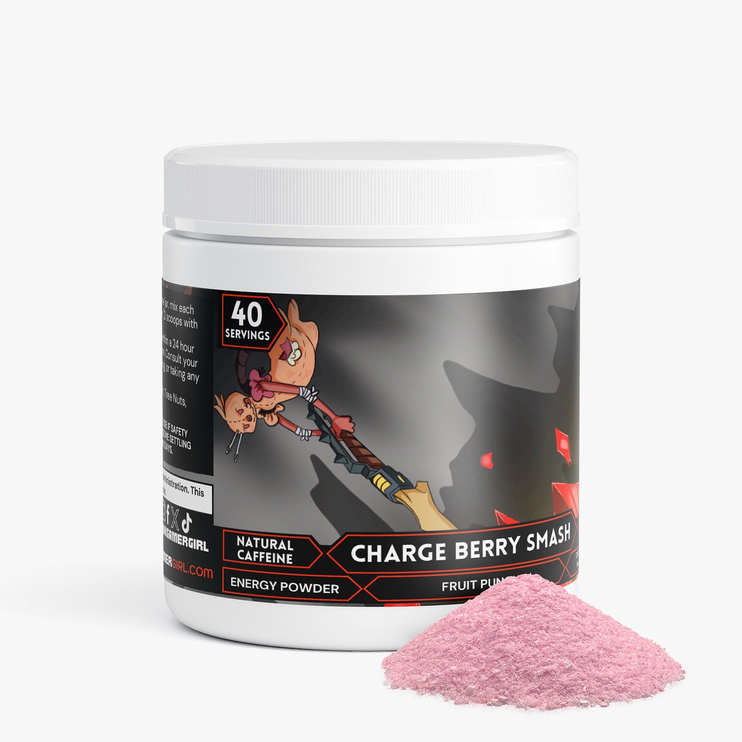 Durp Reflex - Charge Berry Smash Energy Powder (Fruit Punch)