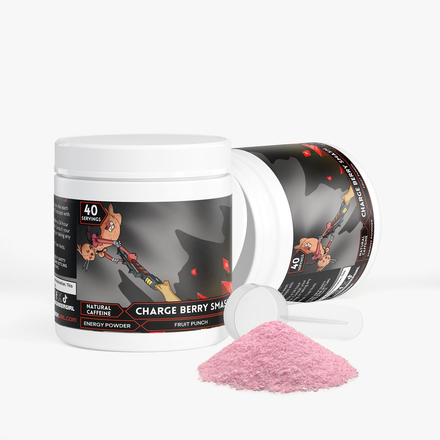 Durp Reflex - Charge Berry Smash Energy Powder (Fruit Punch)