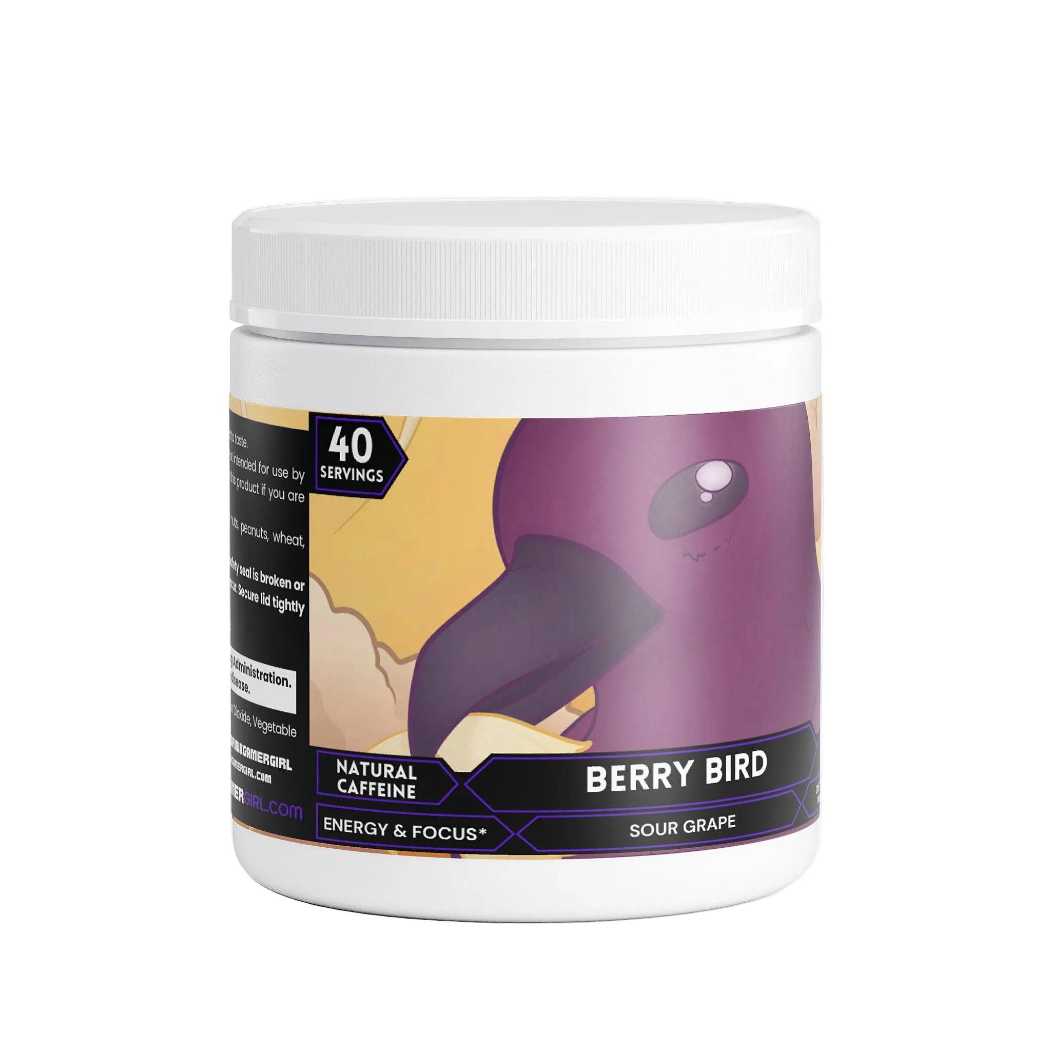 Durp Reflex - Berry Bird Focus Powder (Sour Grape) – Drink Gamer Girl