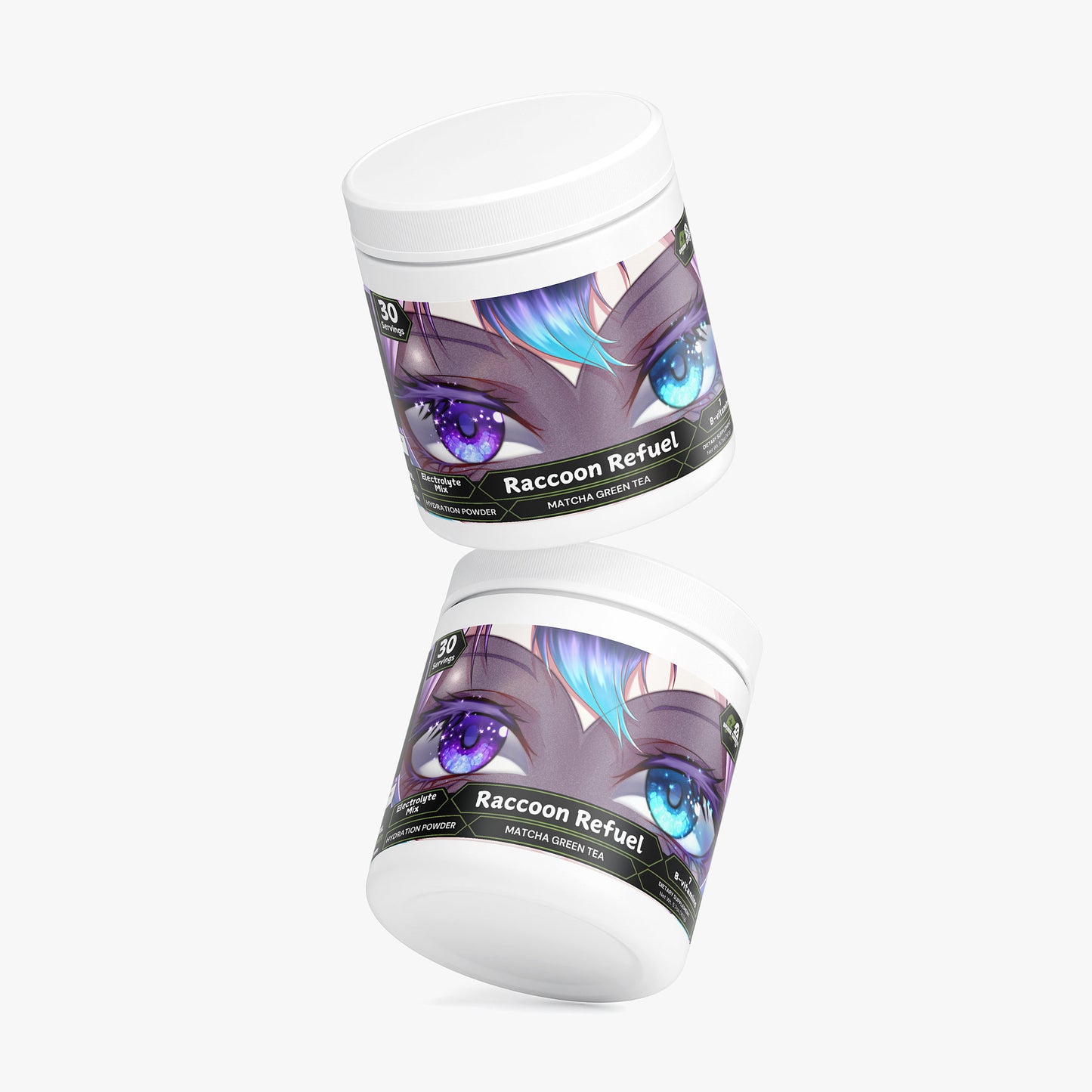 TrashedHeart - Raccoon Refuel Hydration Powder (Matcha Green Tea)