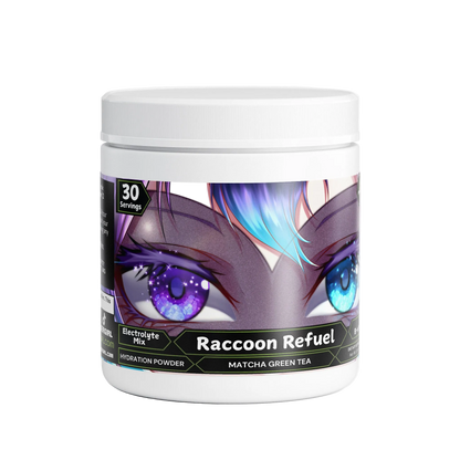 TrashedHeart - Raccoon Refuel Hydration Powder (Matcha Green Tea)