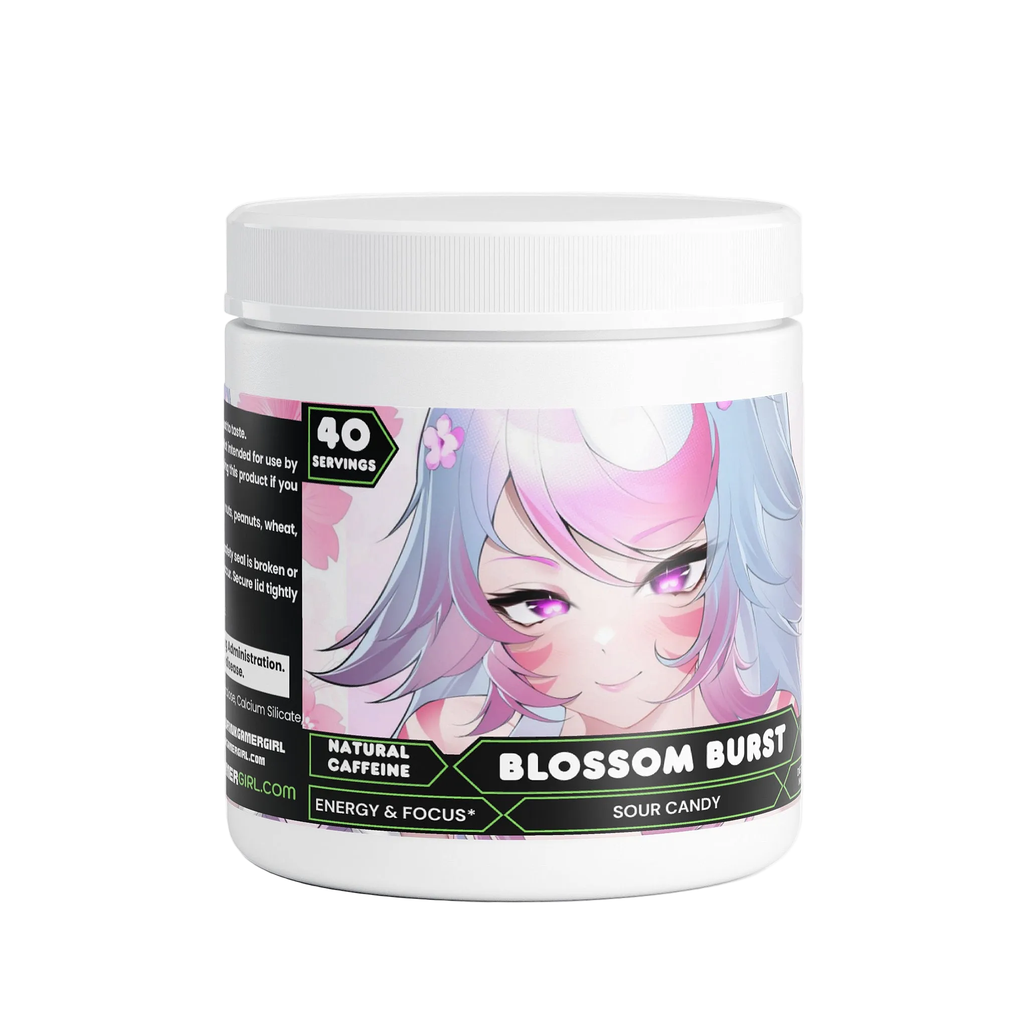 Akuma Miko - Blossom Burst Focus Powder (Sour Candy) – Drink Gamer Girl