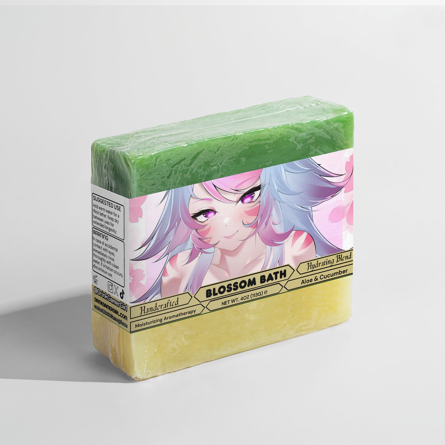 Akuma Miko - Blossom Bath Aloe & Cool Cucumber Soap