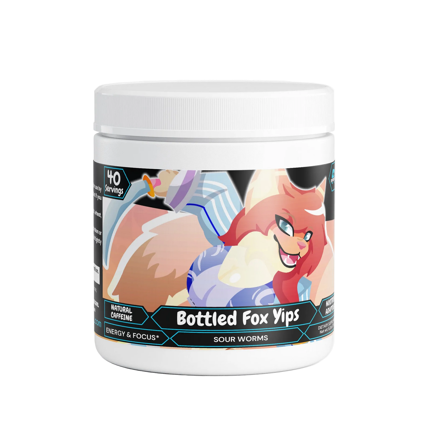 KatFox - Bottled Fox Yips Focus Powder (Sour Worms)