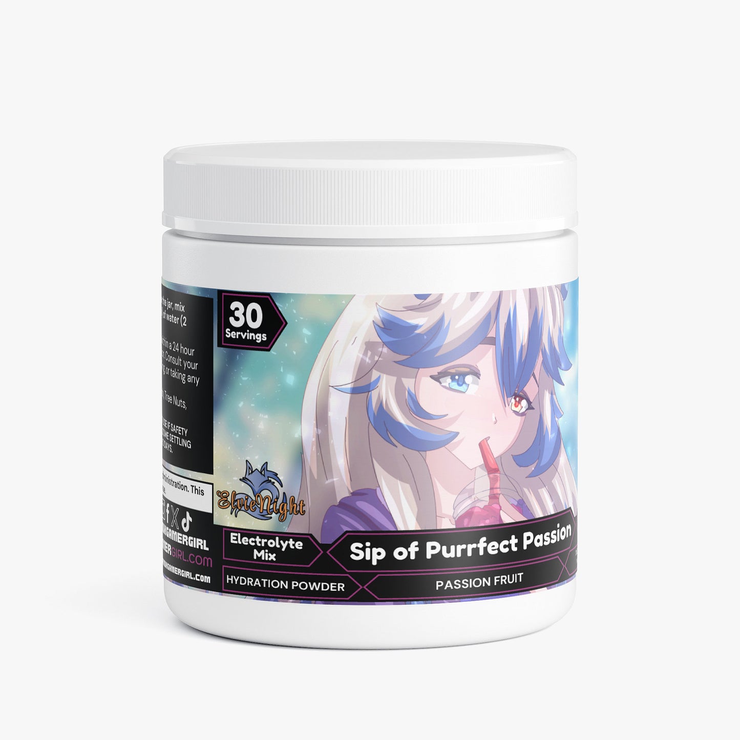 ElvieNight -  Sip of Purrfect Passion Hydration Powder (Passion Fruit)