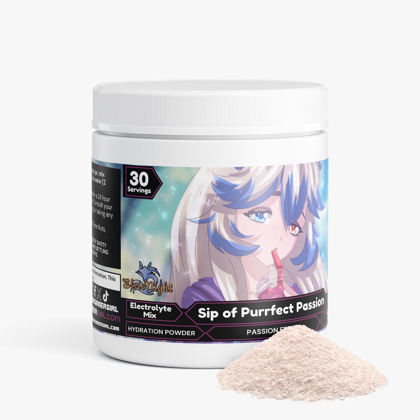 ElvieNight -  Sip of Purrfect Passion Hydration Powder (Passion Fruit)
