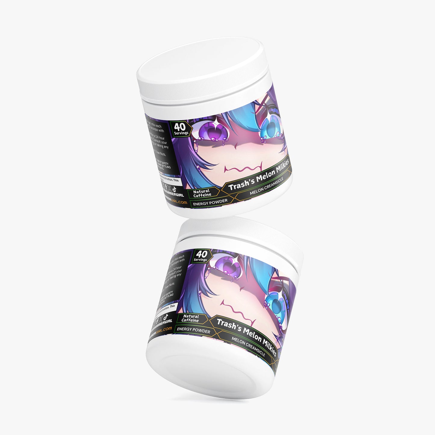 TrashedHeart - Trash's Melon Milkies Energy Powder (Melon Creamsicle)