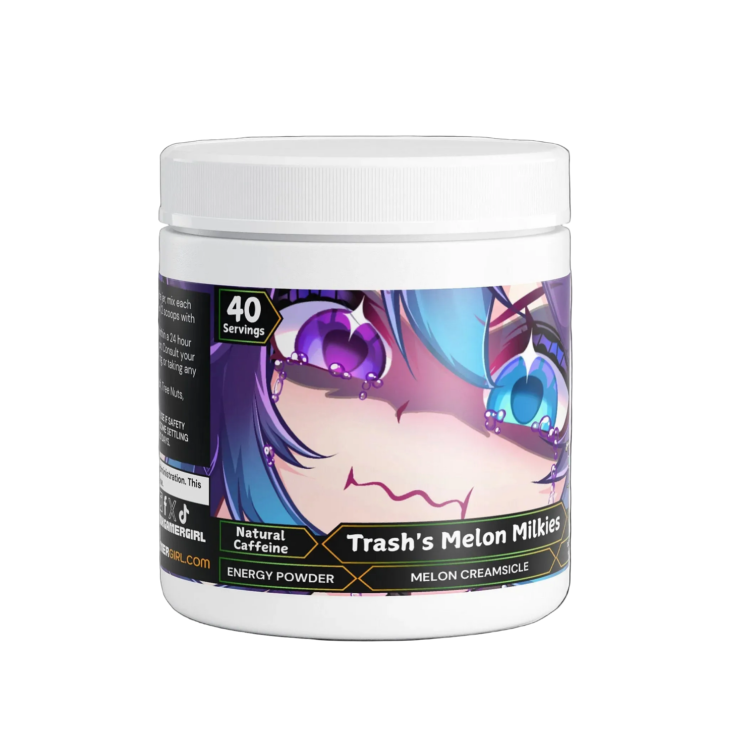 TrashedHeart - Trash's Melon Milkies Energy Powder (Melon Creamsicle)