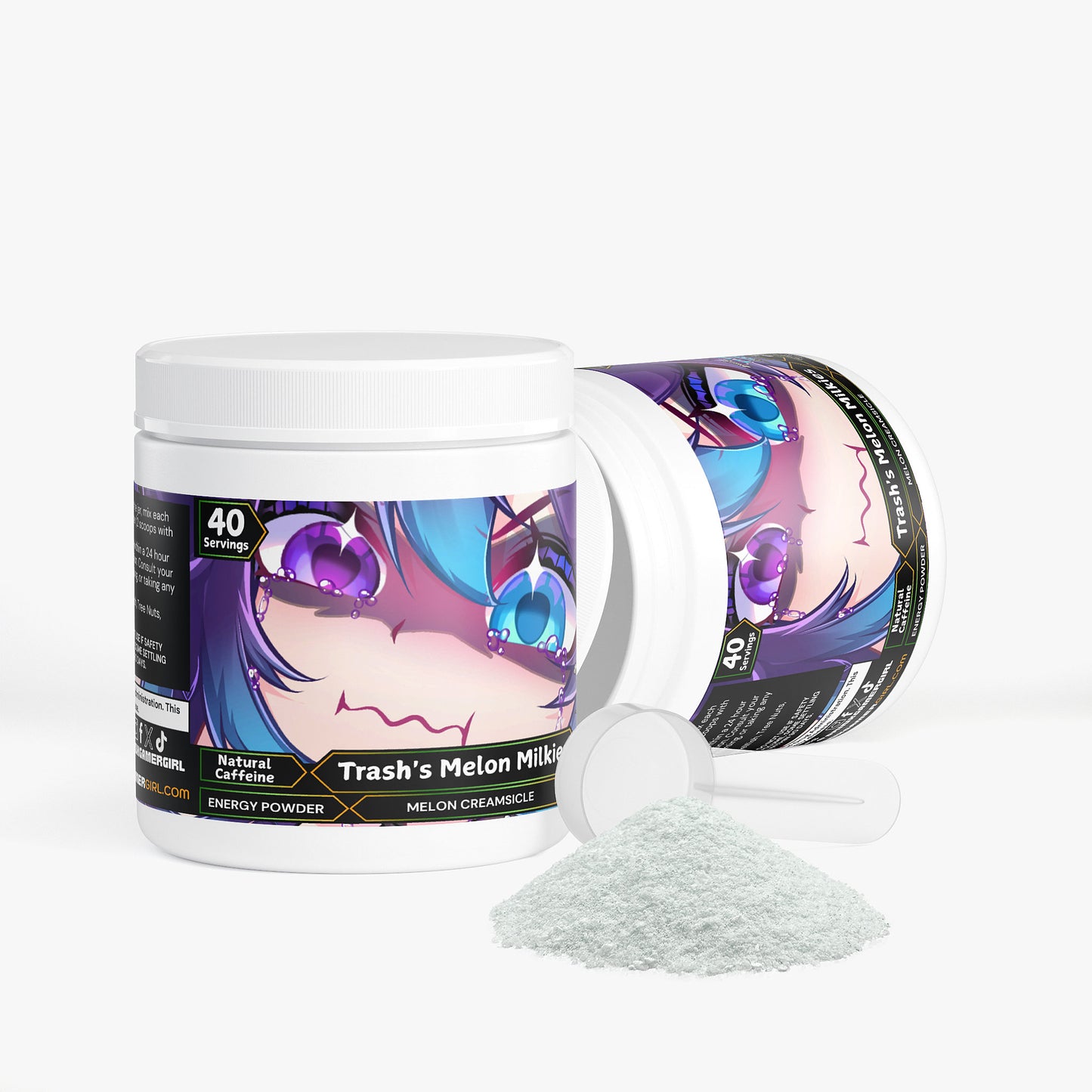 TrashedHeart - Trash's Melon Milkies Energy Powder (Melon Creamsicle)