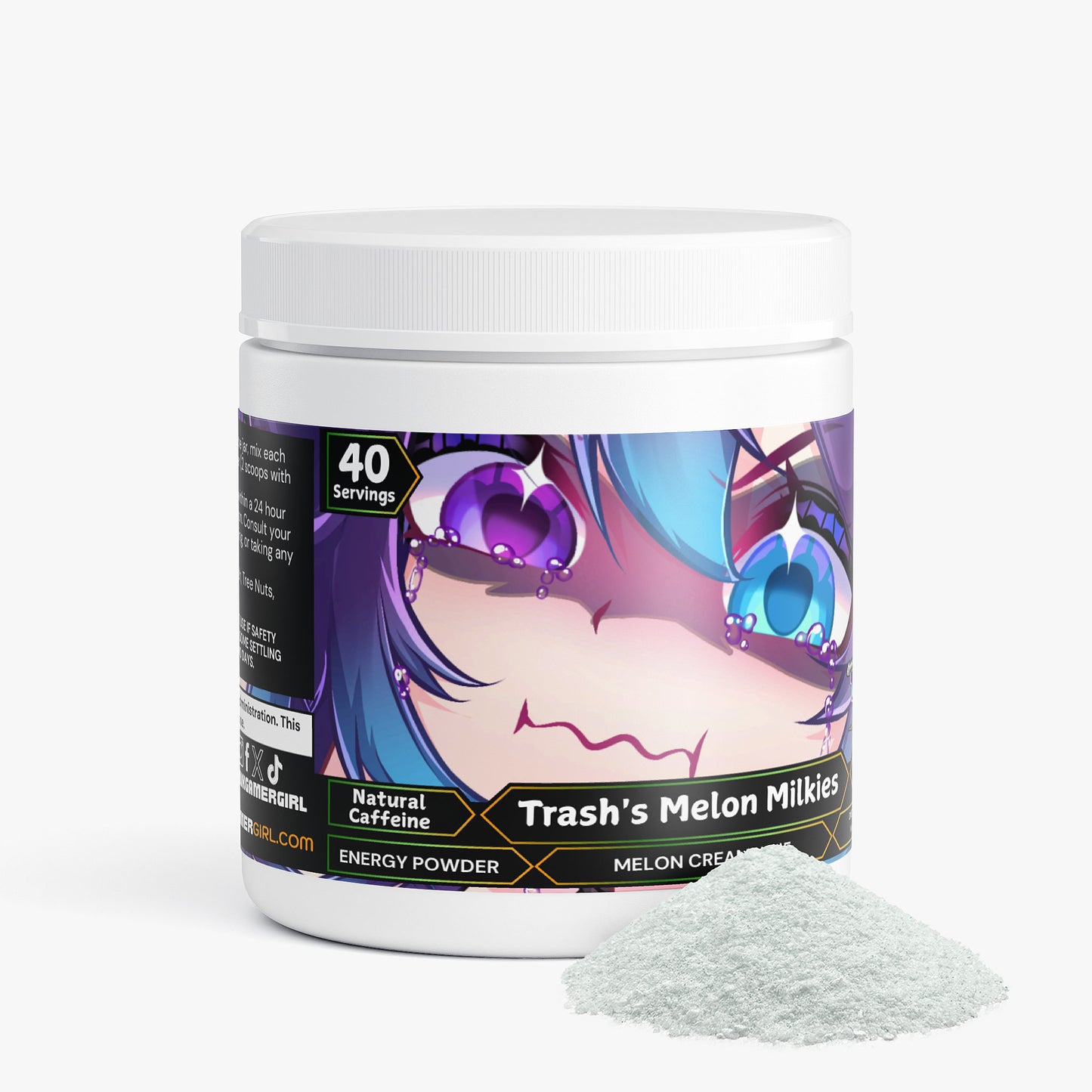 TrashedHeart - Trash's Melon Milkies Energy Powder (Melon Creamsicle)