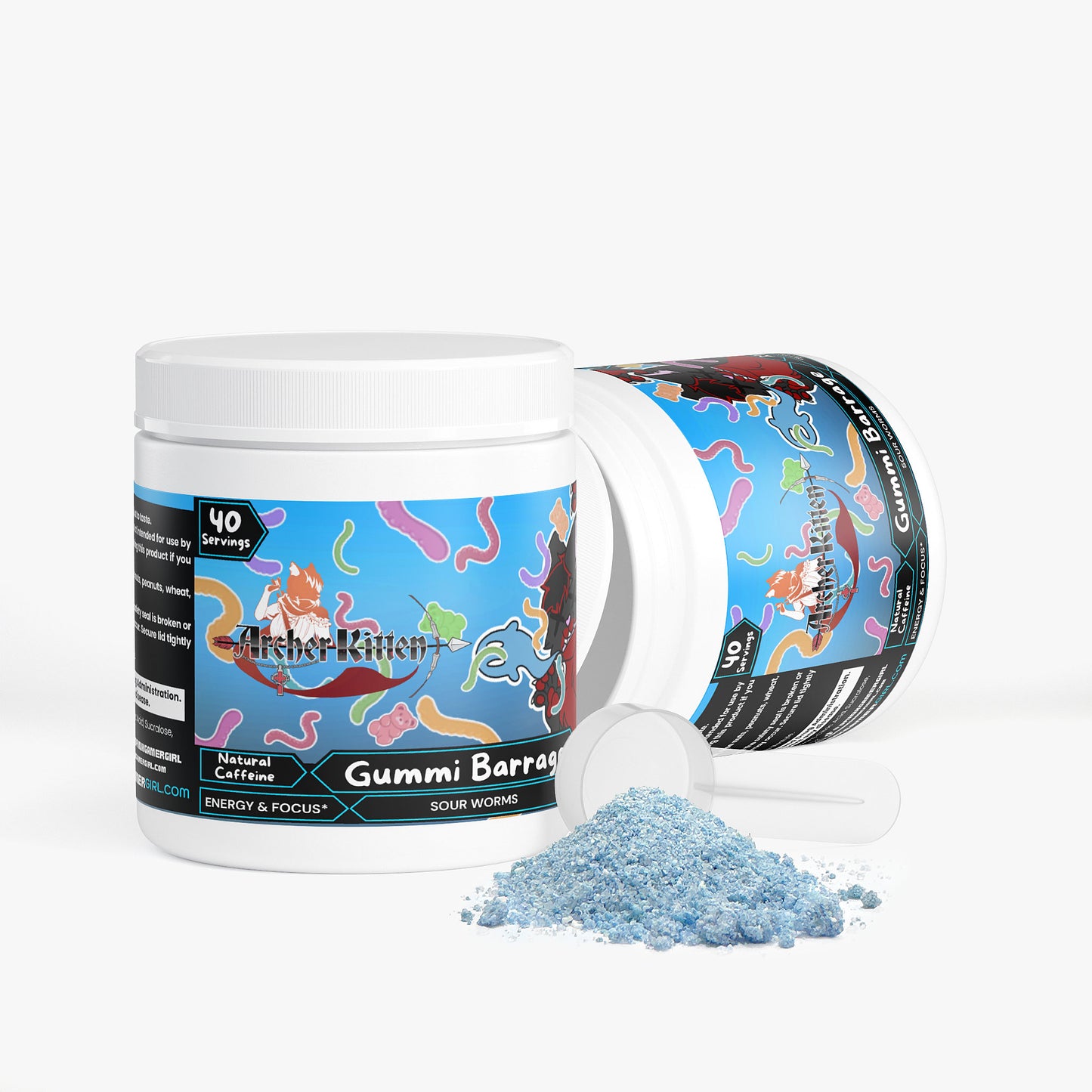 Archer Kitten - Gummi Barrage Focus Powder (Sour Worms)