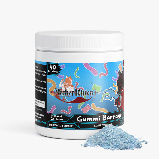 Archer Kitten - Gummi Barrage Focus Powder (Sour Worms)
