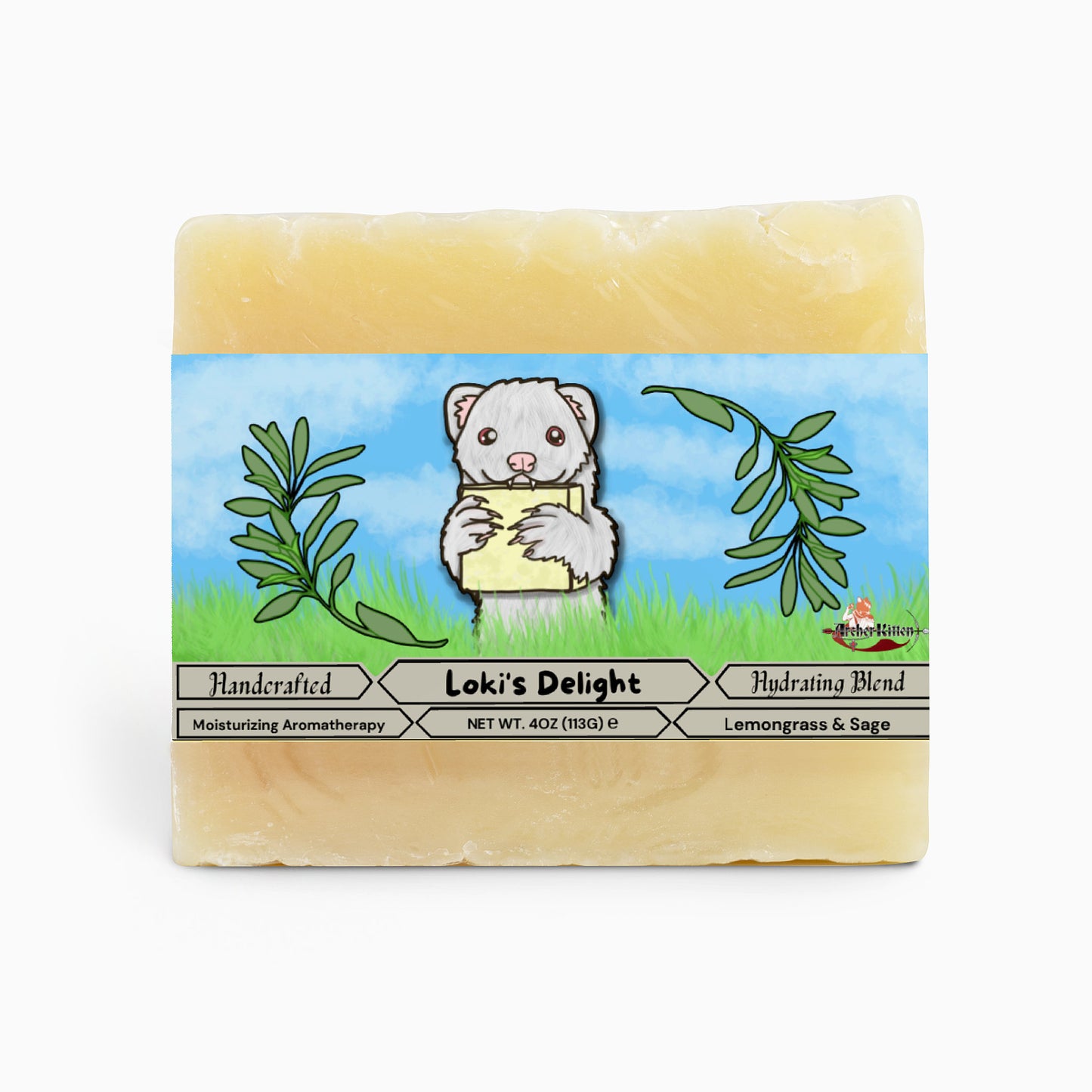 Archer Kitten - Loki's Delight Lemongrass & Sage Soap