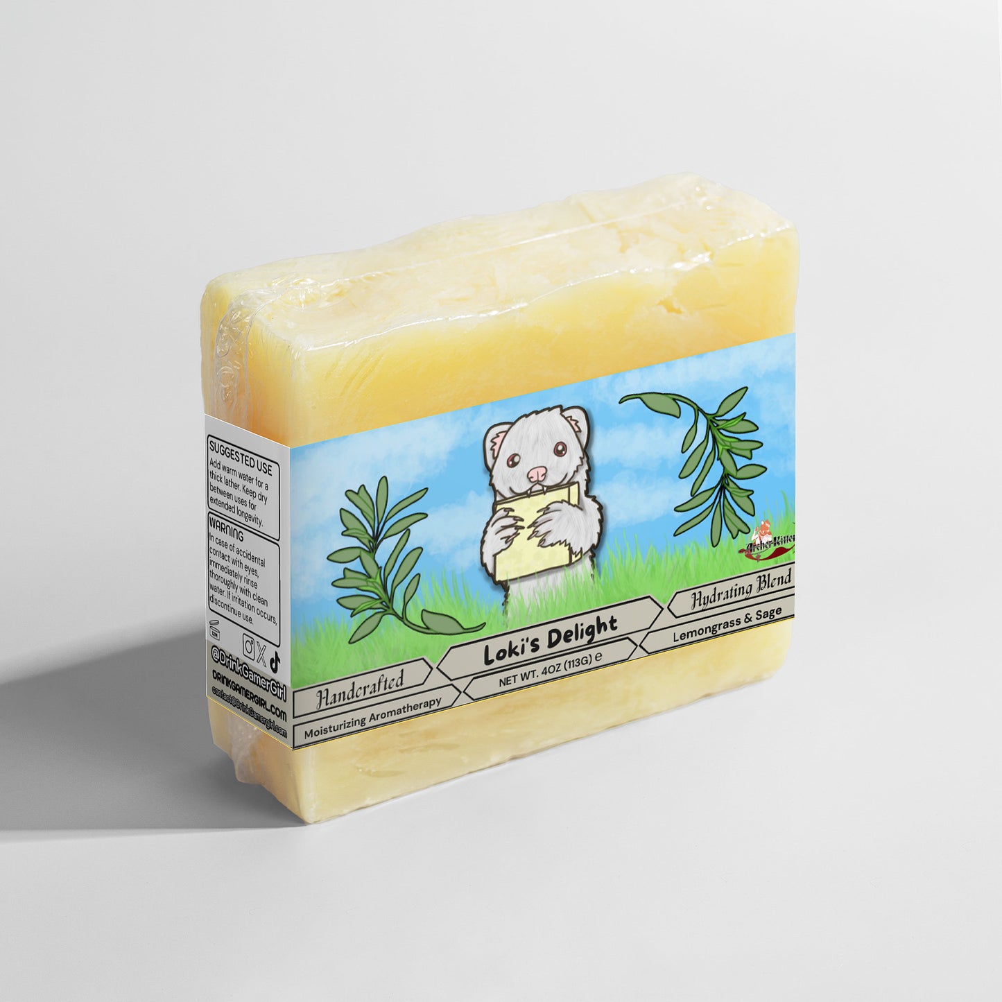 Archer Kitten - Loki's Delight Lemongrass & Sage Soap