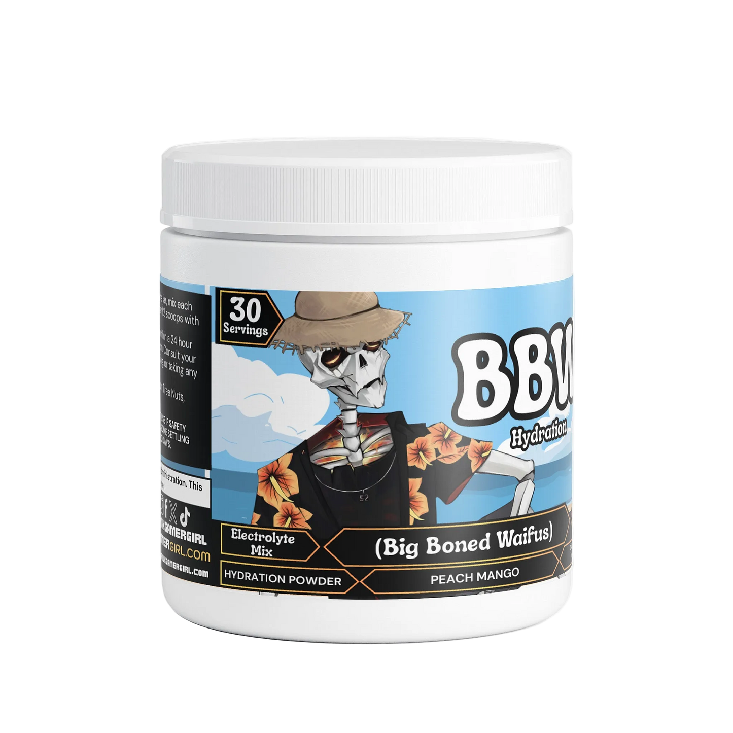 Undead Commander - BBW (Big Boned Waifus) Hydration Powder (Peach Mango)