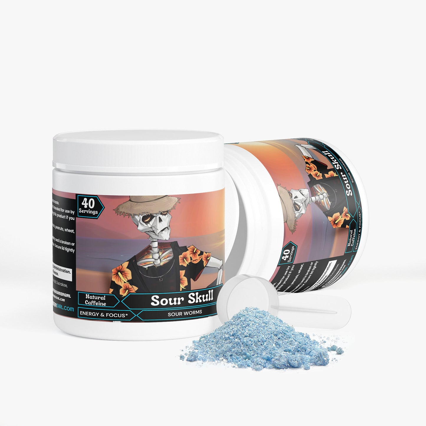 Undead Commander - Sour Skull Focus Powder (Sour Worms)