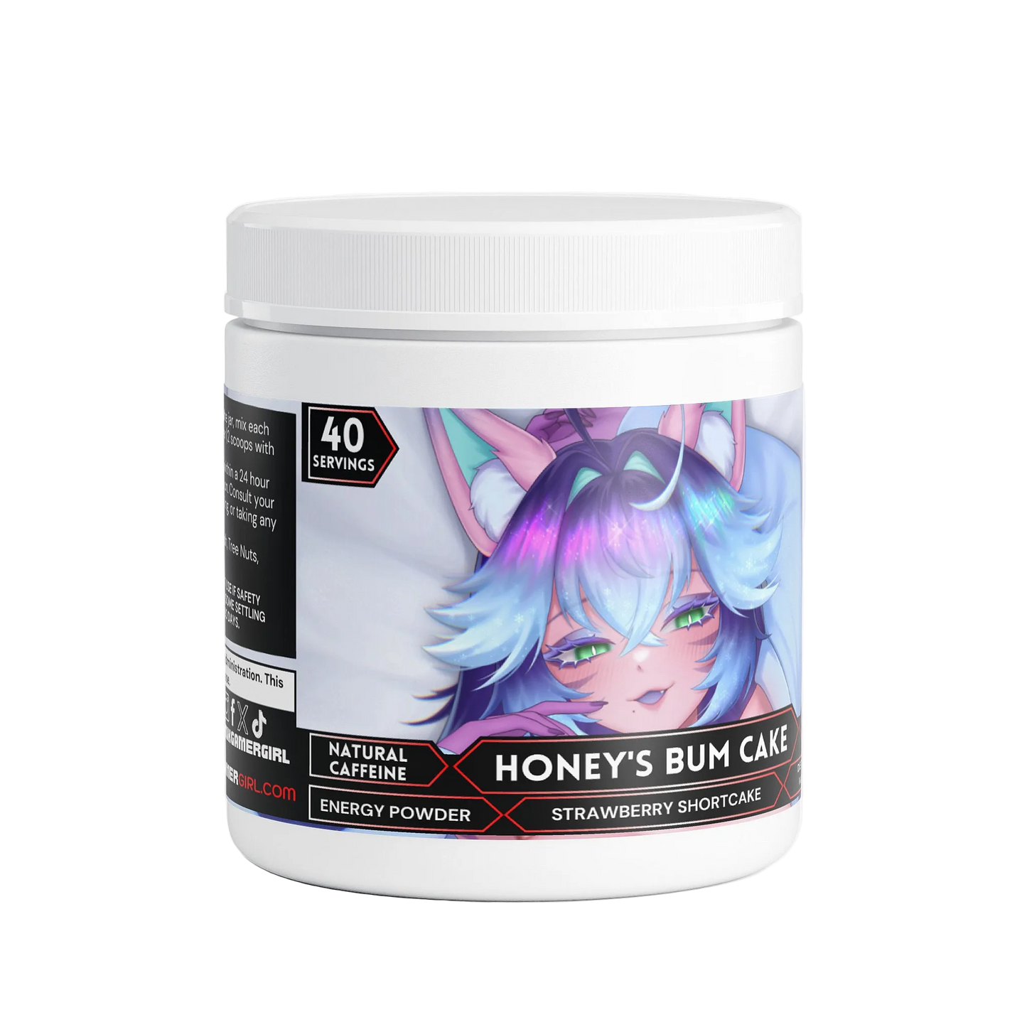 Honeybumz - Honey's Bum Cake Energy Powder (Strawberry Shortcake)