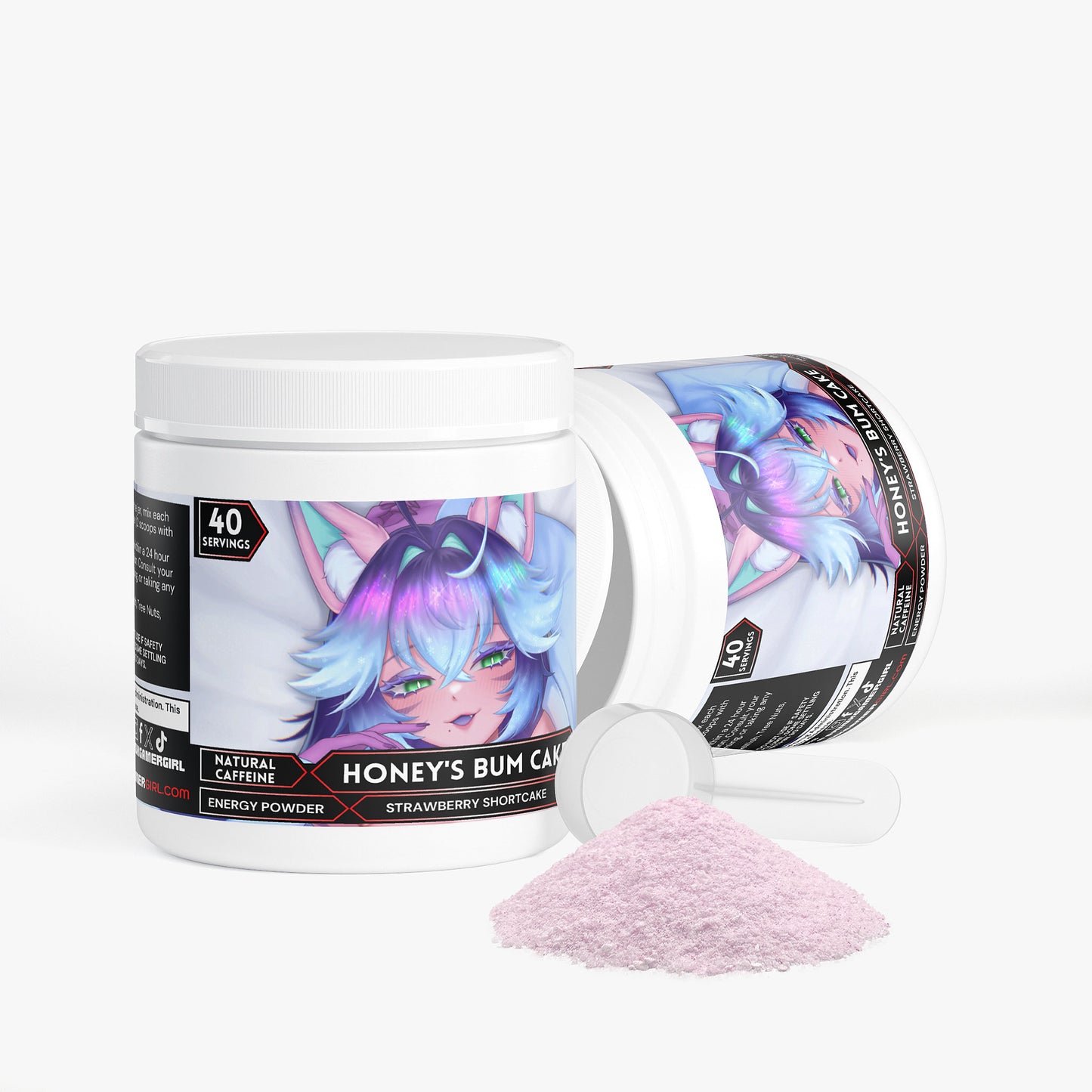 Honeybumz - Honey's Bum Cake Energy Powder (Strawberry Shortcake)