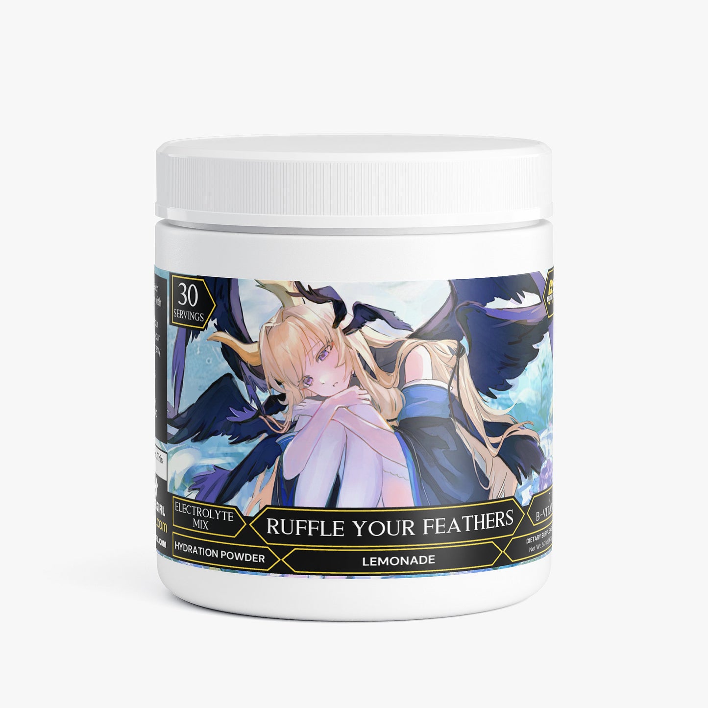 SeraphSelkie - Ruffle your Feathers Hydration Powder (Lemonade)