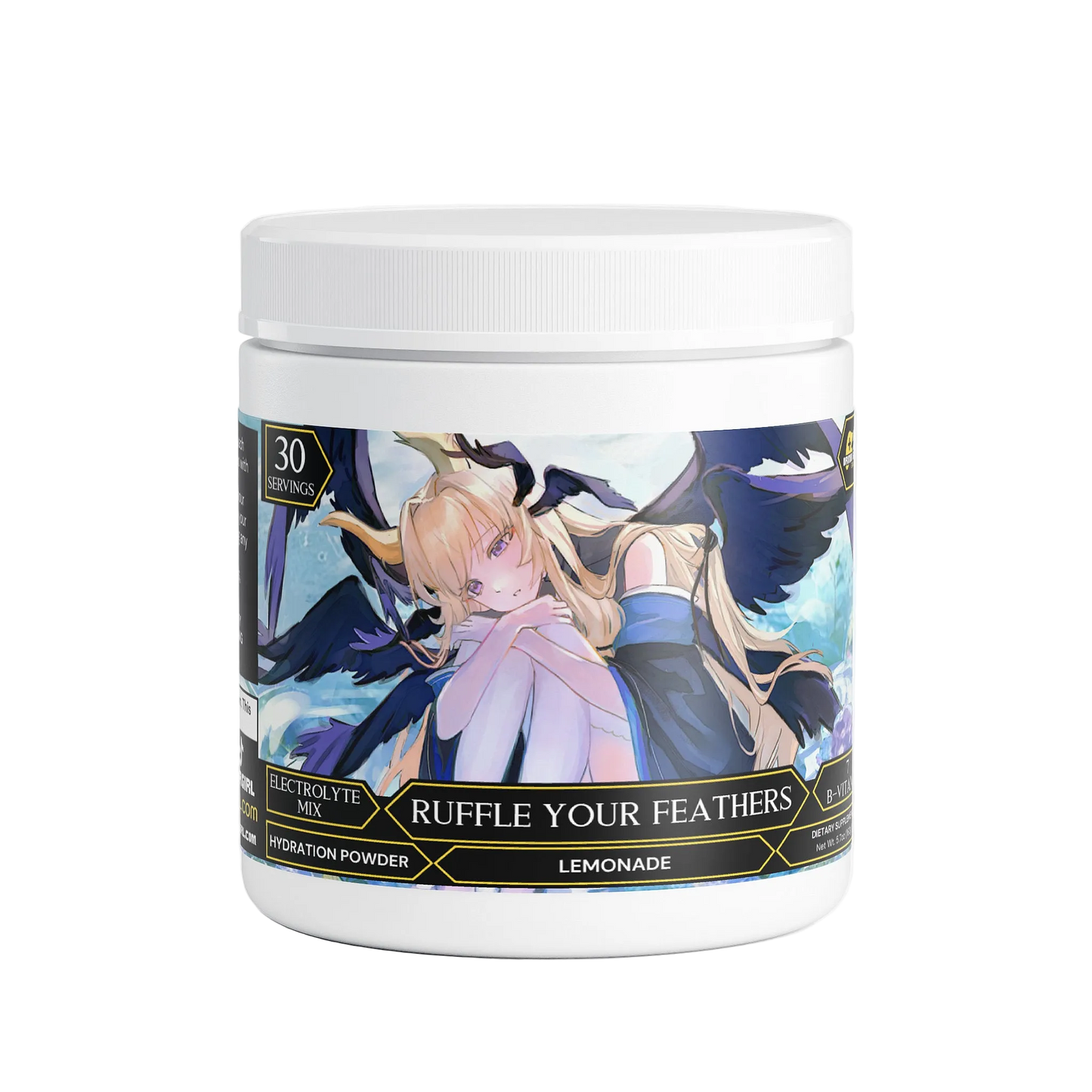 SeraphSelkie - Ruffle your Feathers Hydration Powder (Lemonade)