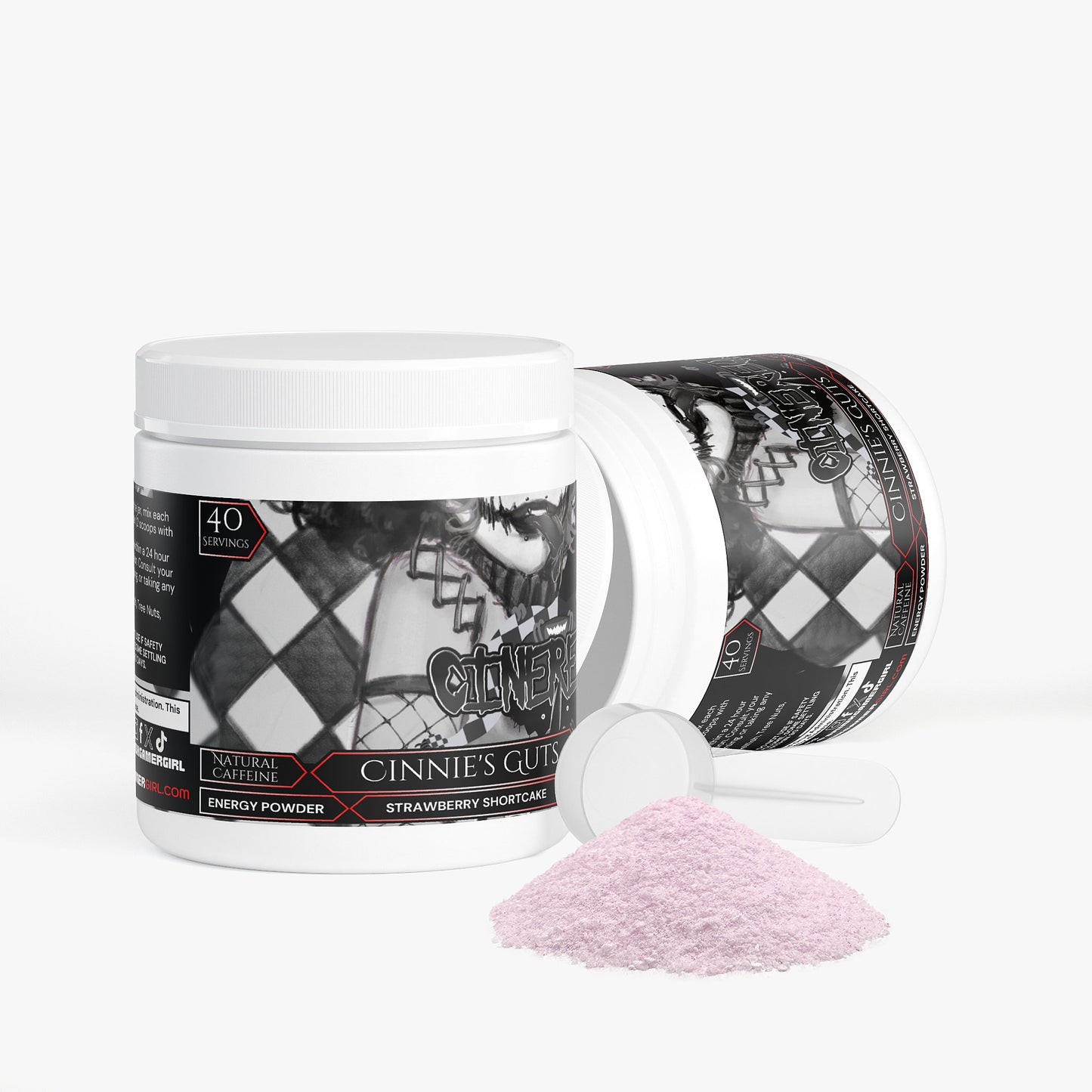 Cinereous - Cinnie's Guts Energy Powder (Strawberry Shortcake)