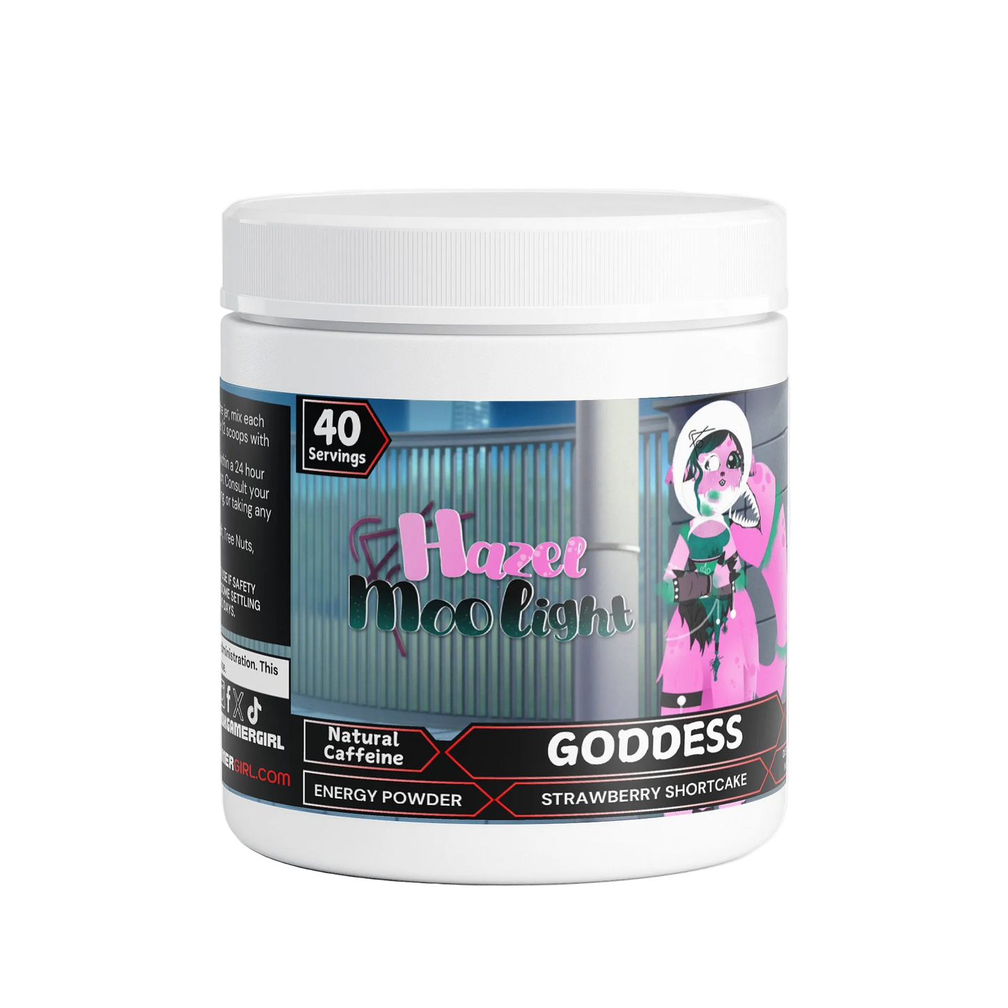 HazelMoolight - Goddess Energy Powder (Strawberry Shortcake)
