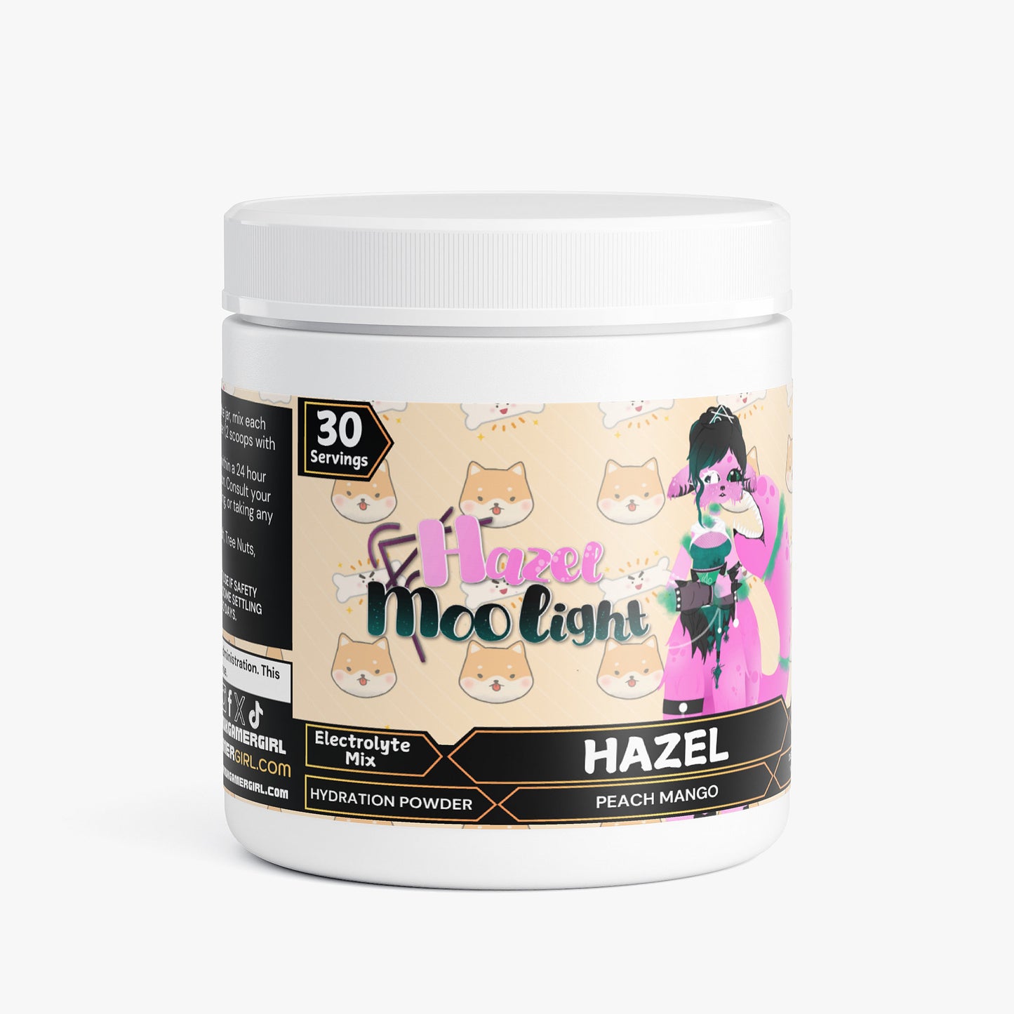 HazelMoolight - Hazel Hydration Powder (Peach Mango)
