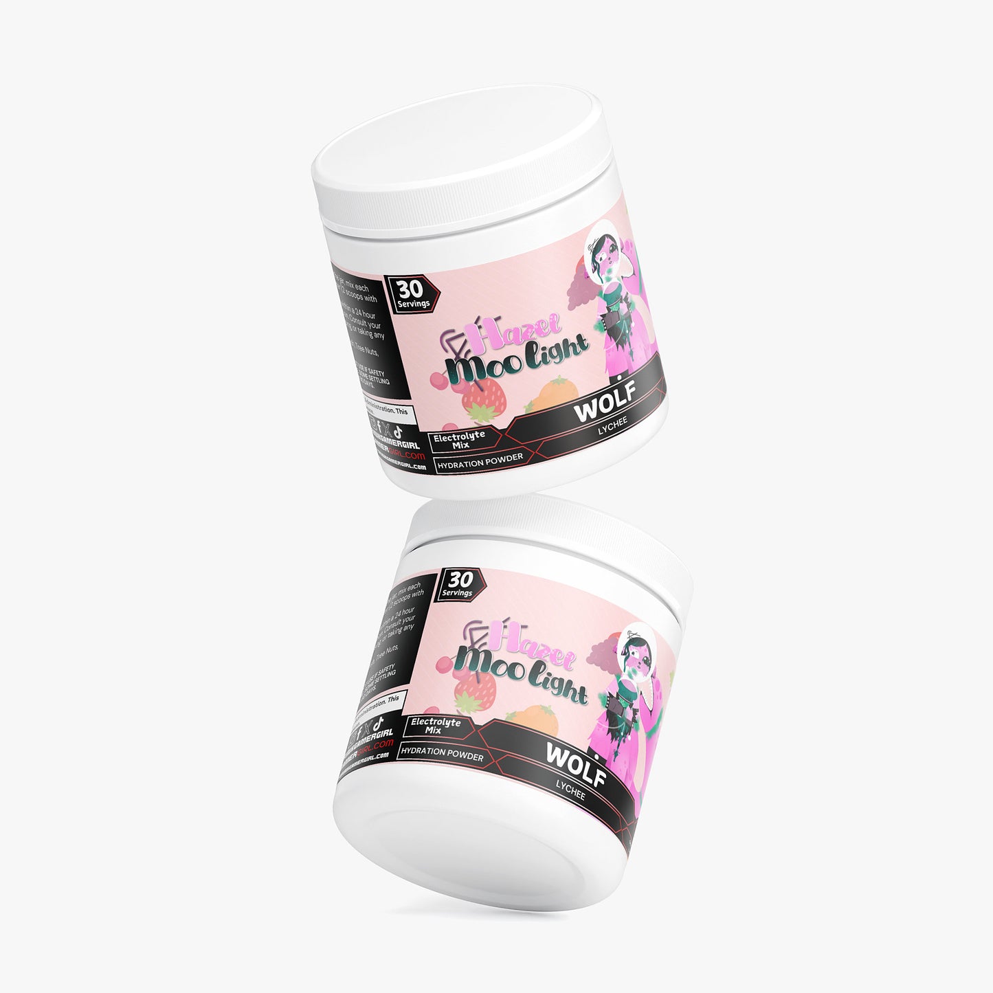 HazelMoolight - Wolf Hydration Powder (Lychee)