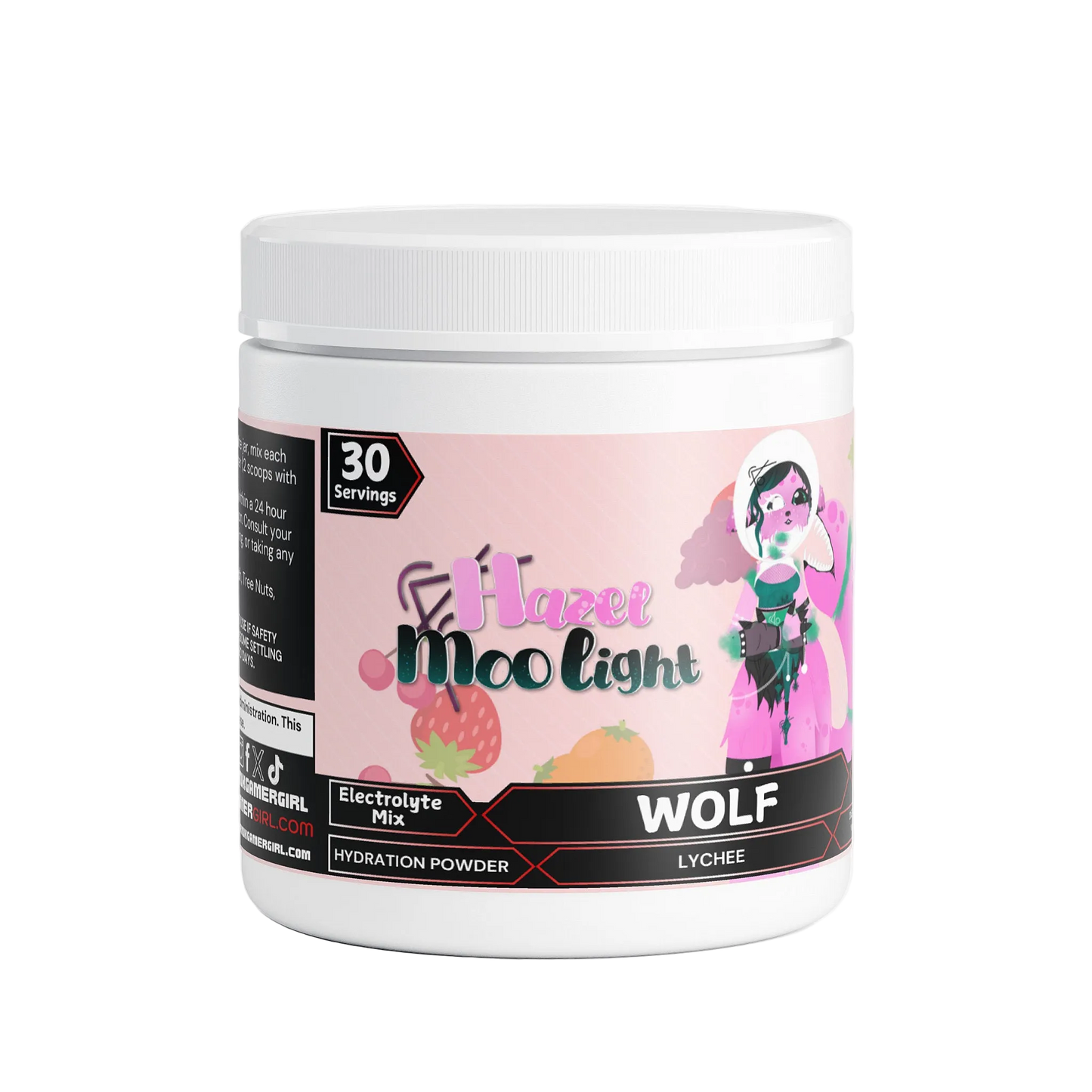 HazelMoolight - Wolf Hydration Powder (Lychee)