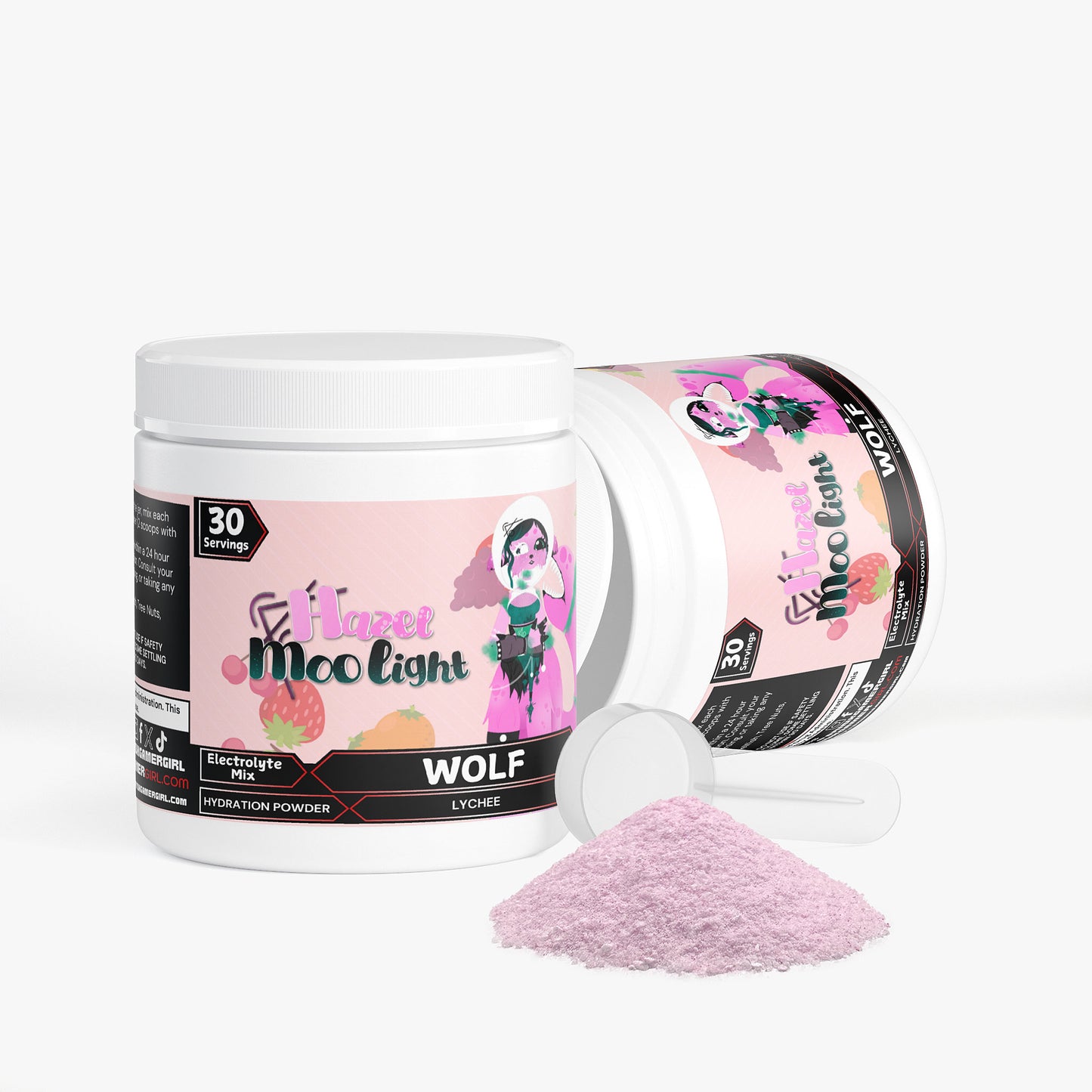 HazelMoolight - Wolf Hydration Powder (Lychee)