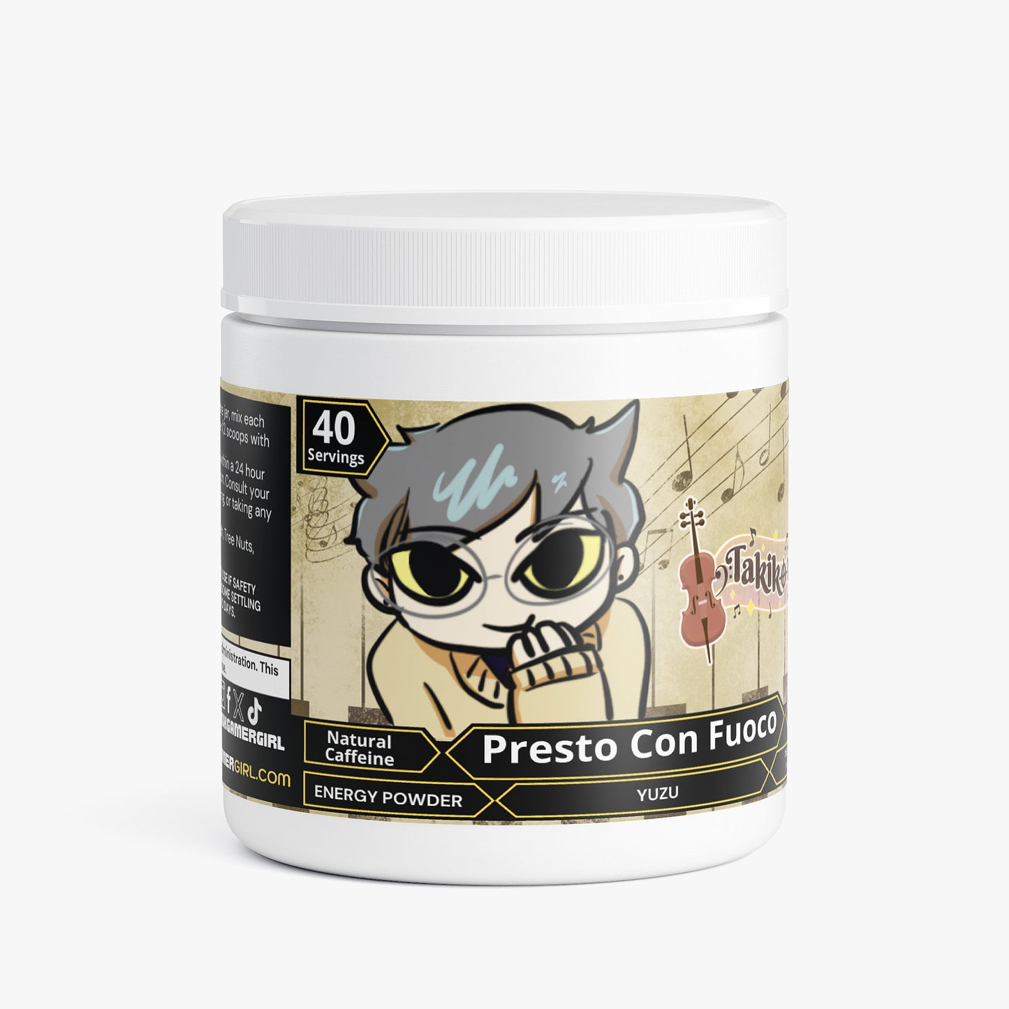 Takikomori - Presto Con Fuoco Energy Powder (Yuzu Flavor)