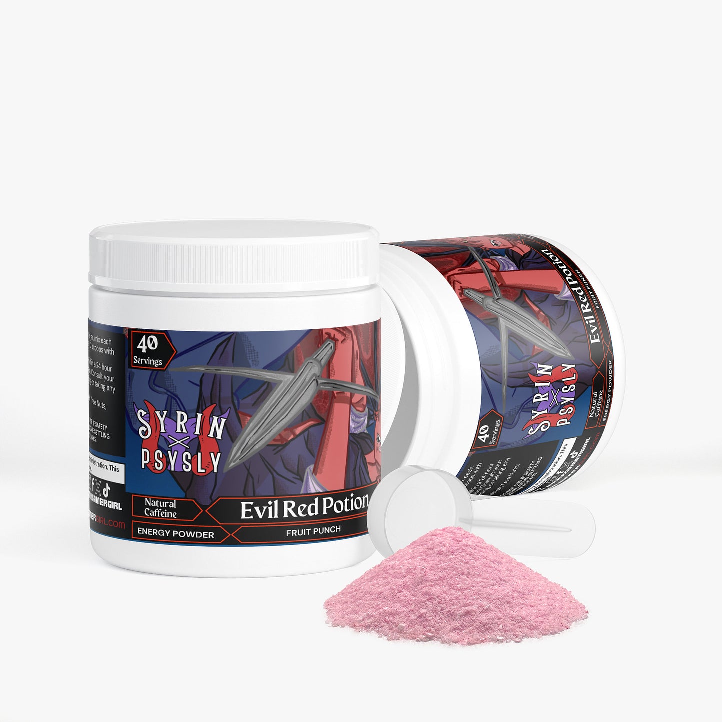Syrin & PsySly -  Evil Red Potion Energy Powder (Fruit Punch)
