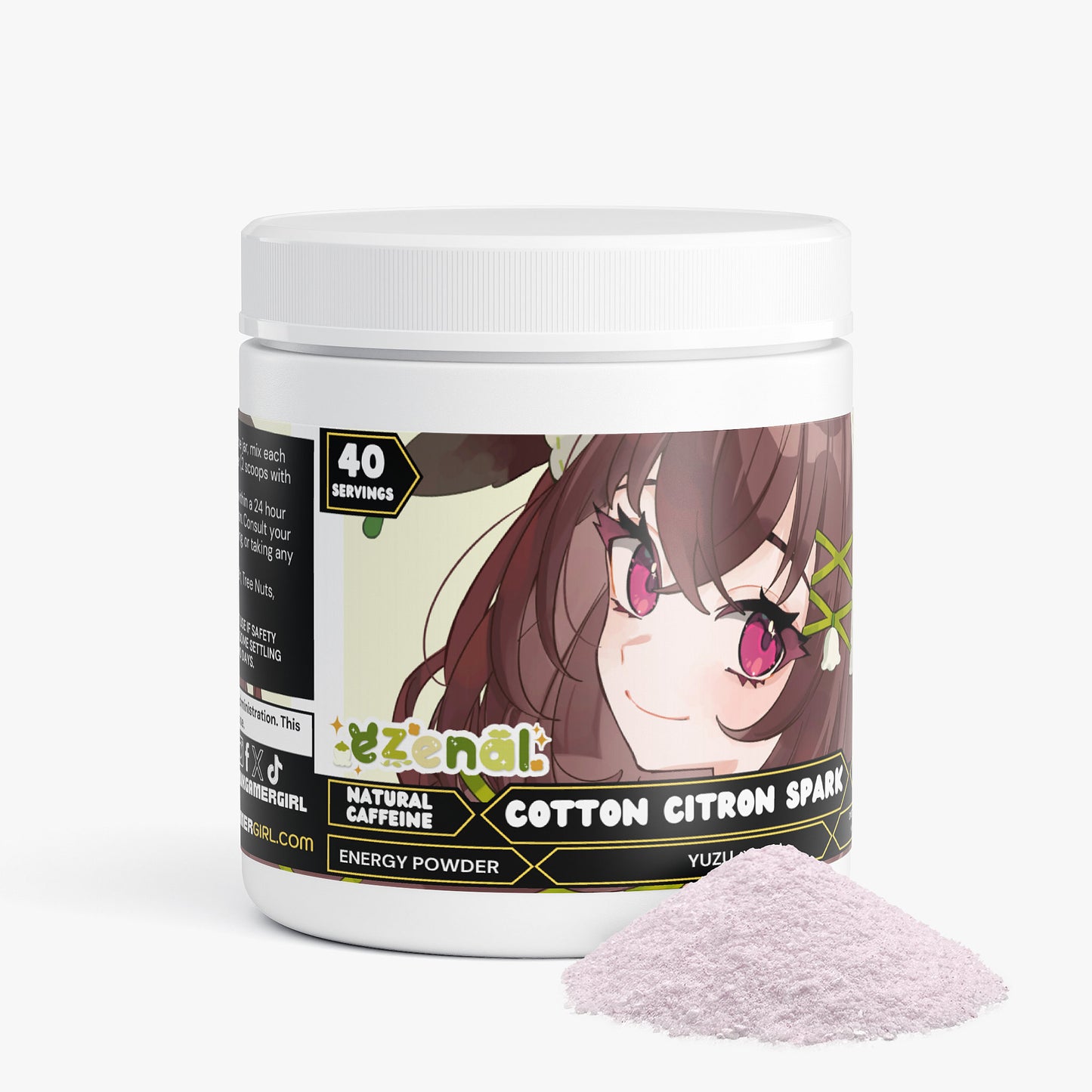 Ezenal Darcen - Cotton Citron Spark Energy Powder (Yuzu Flavor)