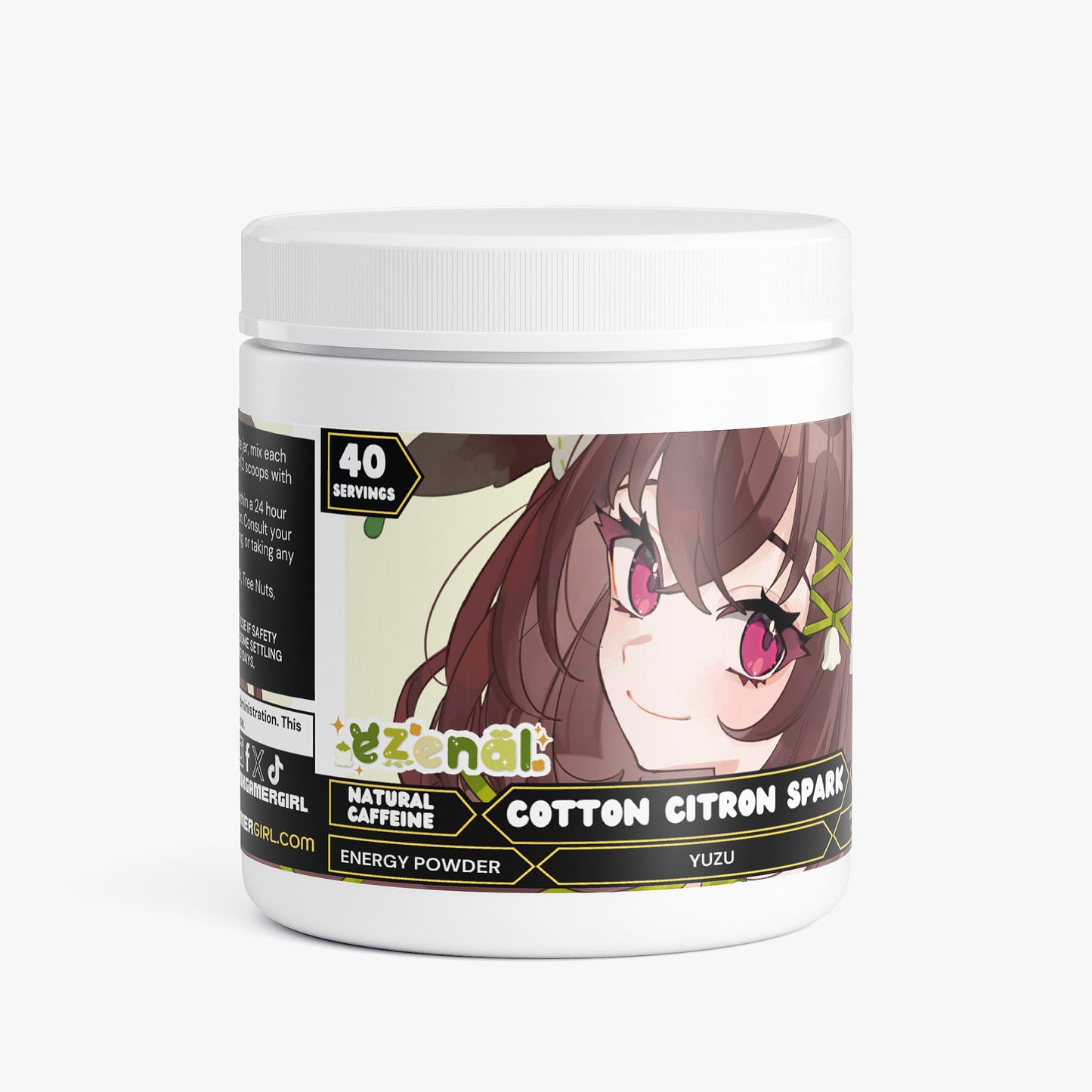 Ezenal Darcen - Cotton Citron Spark Energy Powder (Yuzu Flavor)
