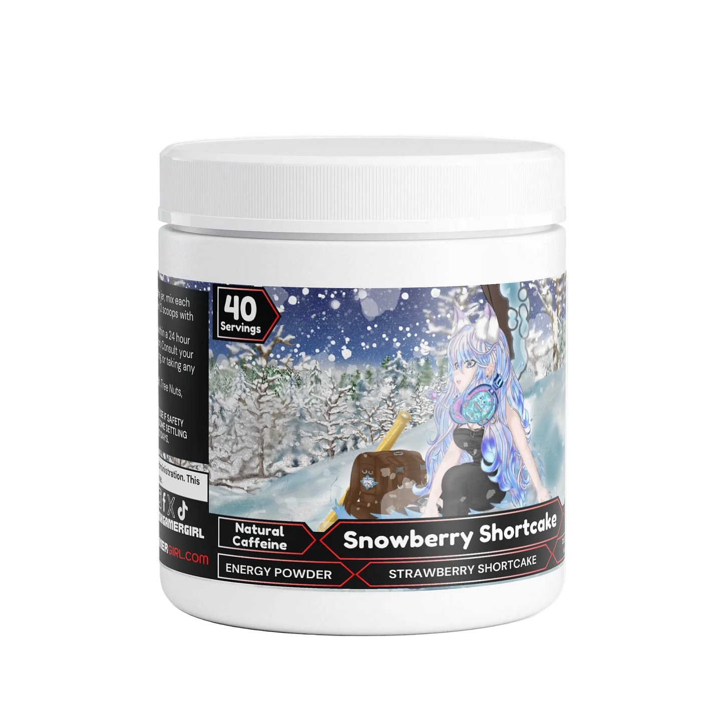 ArcticNicki - Snowberry Shortcake Energy Powder (Strawberry Shortcake)