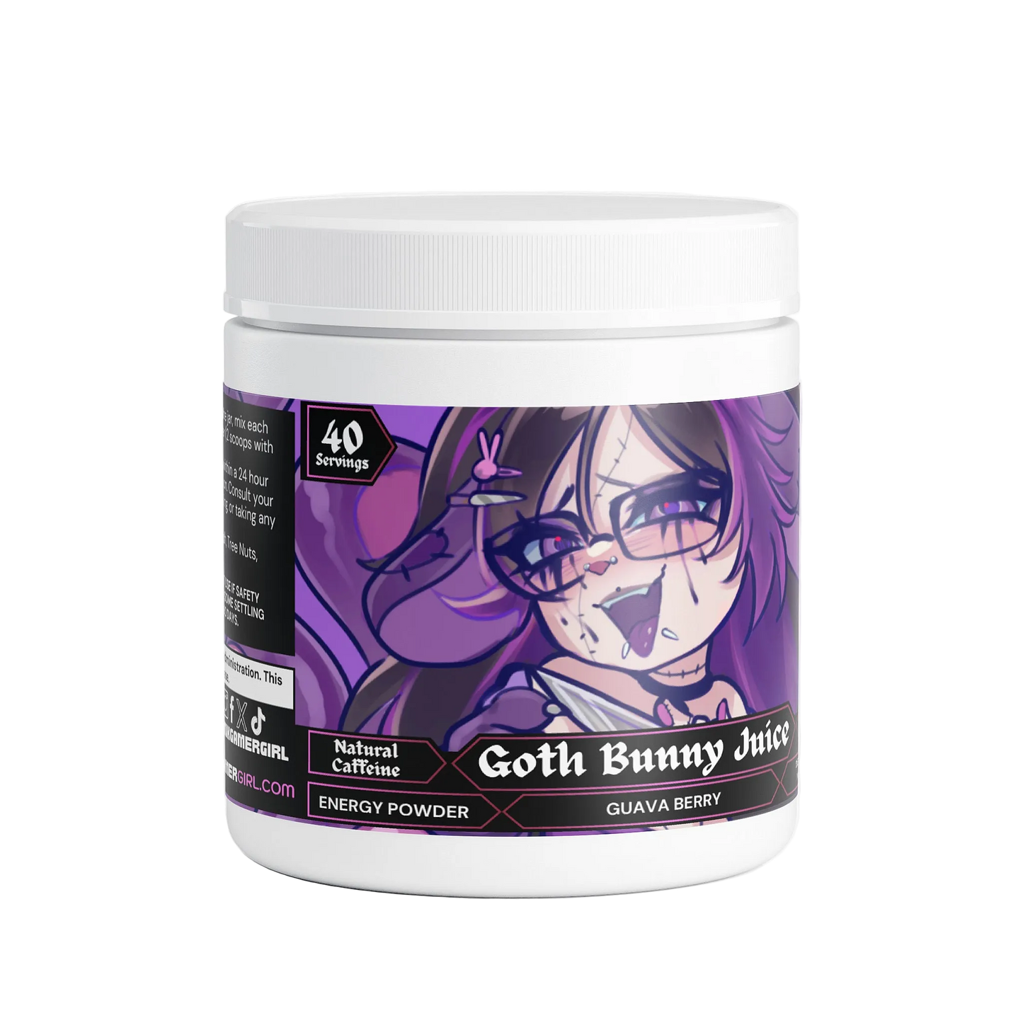 GothyBunz - Goth Bunny Juice Energy Powder (Guava Berry)