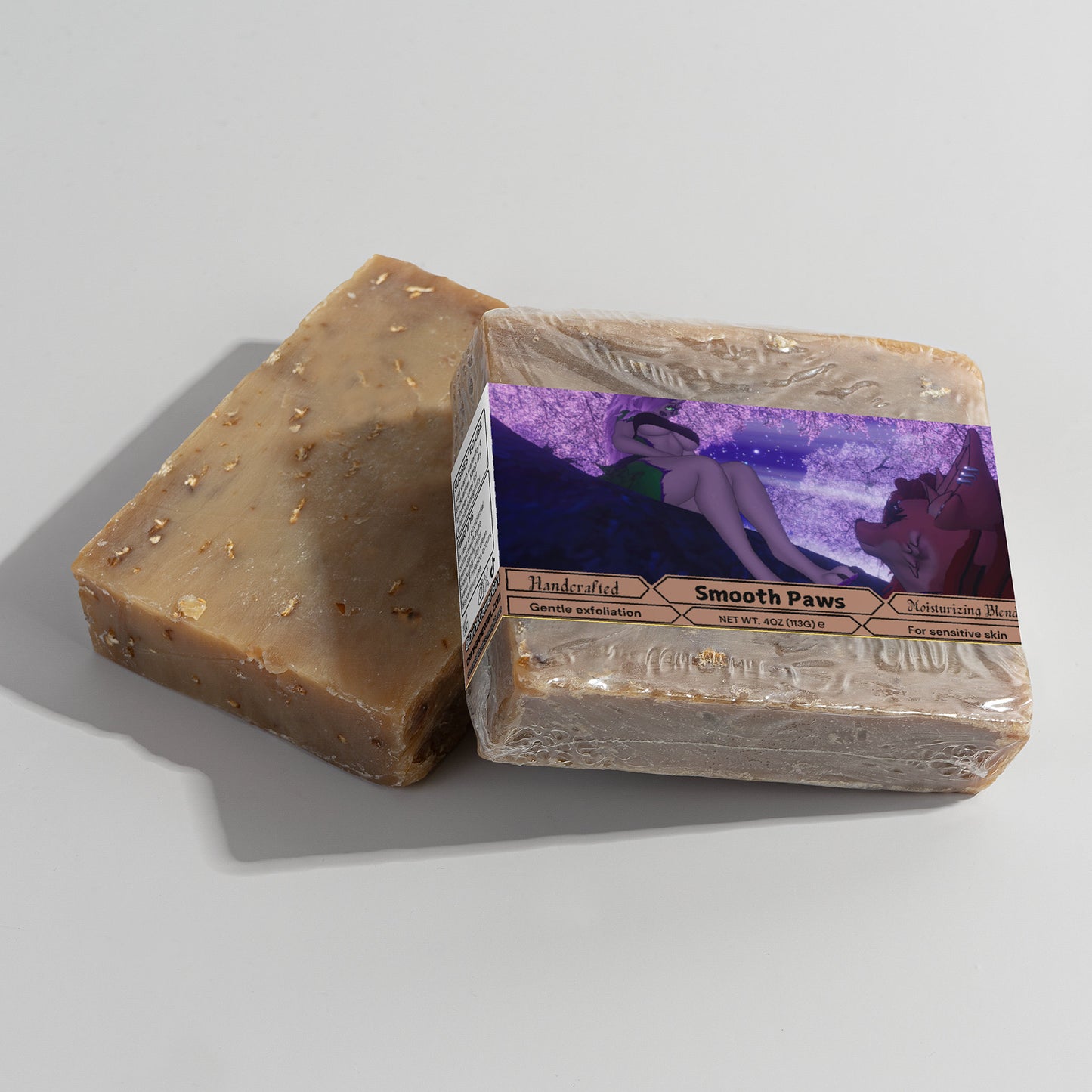 LuckyTheWolf - Smooth Paws Oat Milk Honey Soap