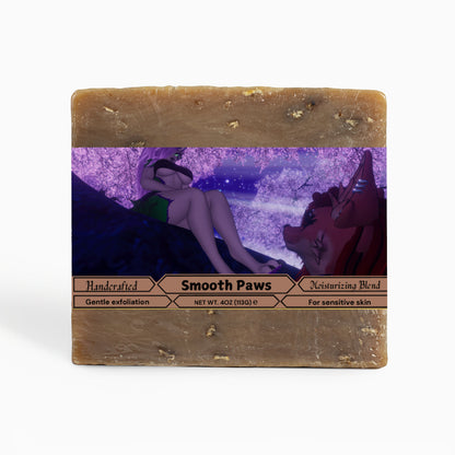 LuckyTheWolf - Smooth Paws Oat Milk Honey Soap