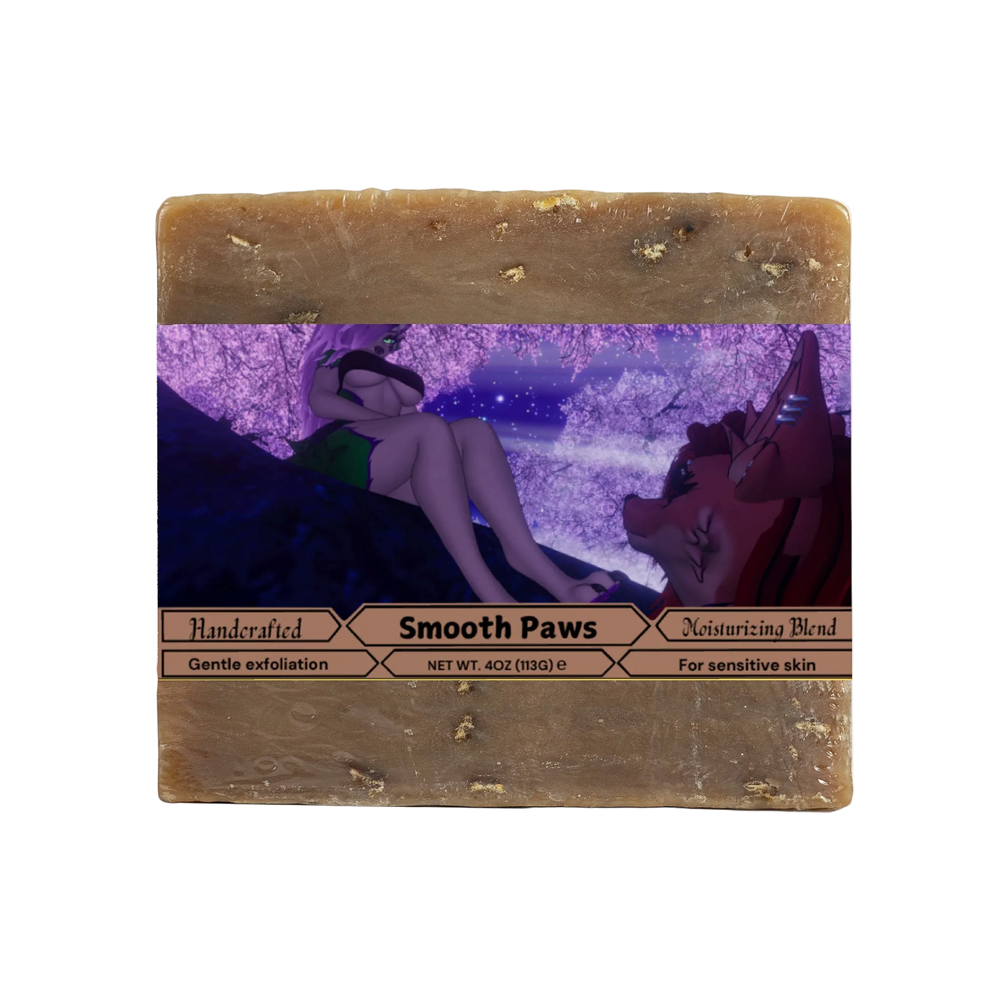 LuckyTheWolf - Smooth Paws Oat Milk Honey Soap