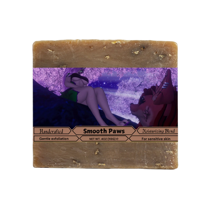 LuckyTheWolf - Smooth Paws Oat Milk Honey Soap